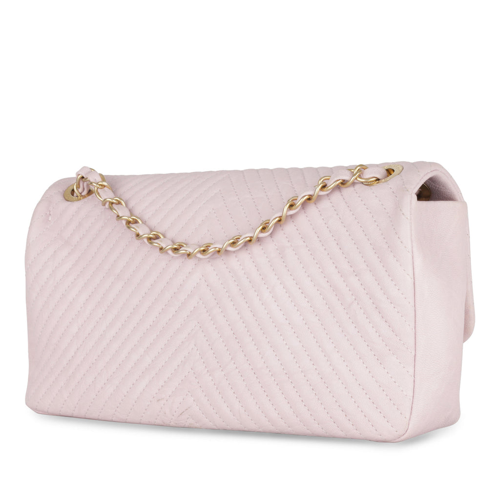 Chanel Chevron Surpique Flap Bag