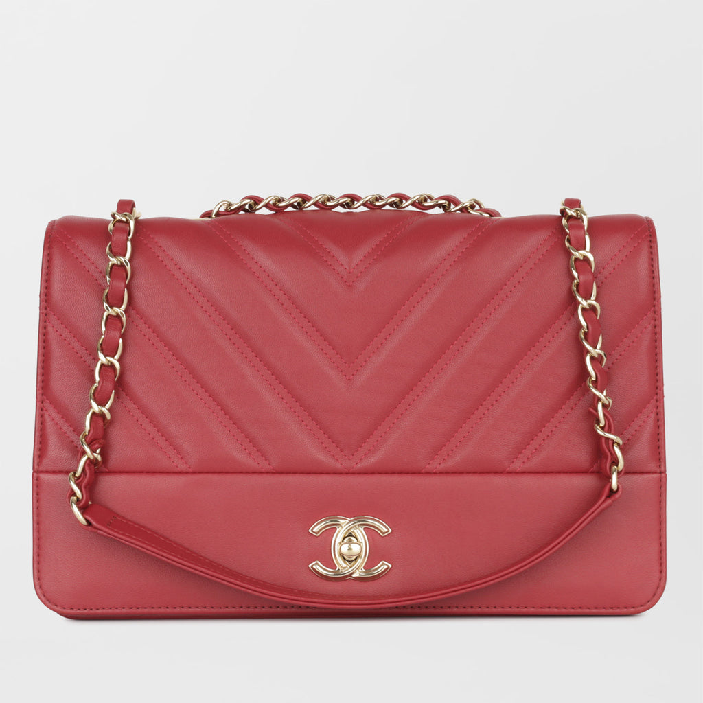 Chanel Chevron Full Flap Bag