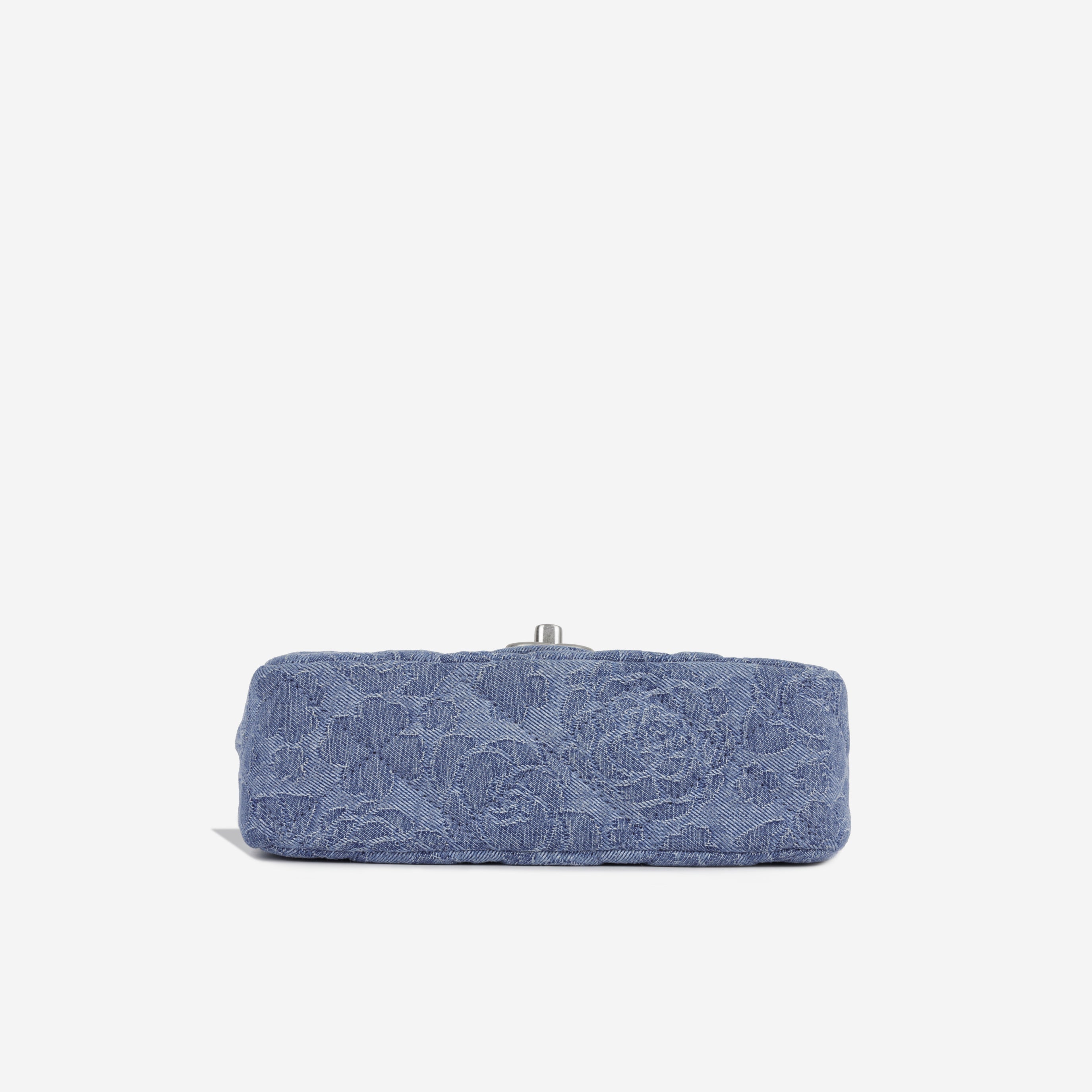 Chanel Denim Quilted Camellia Flap