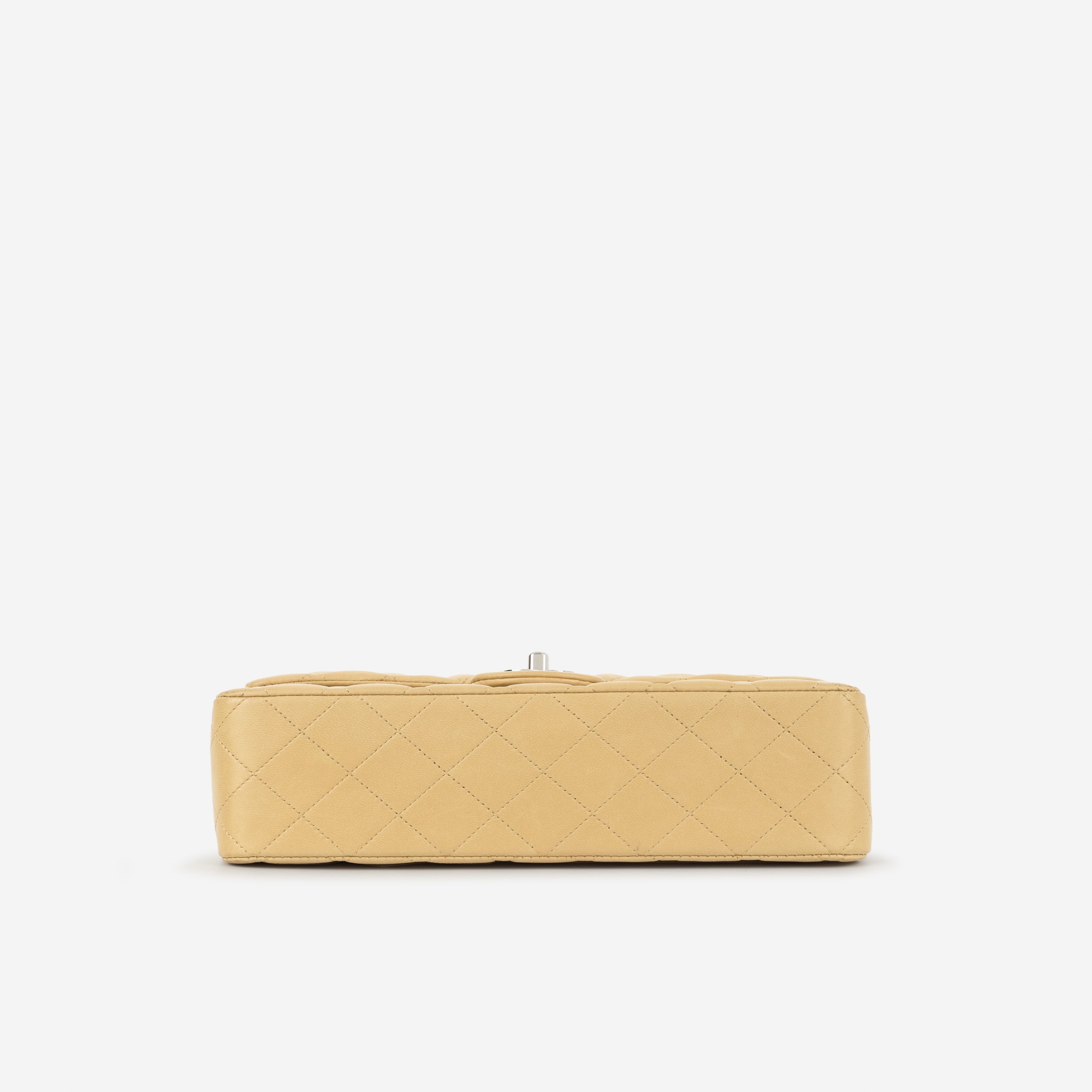 Chanel Vintage Medium Classic Flap - Beige Lambskin | Silver Hardware