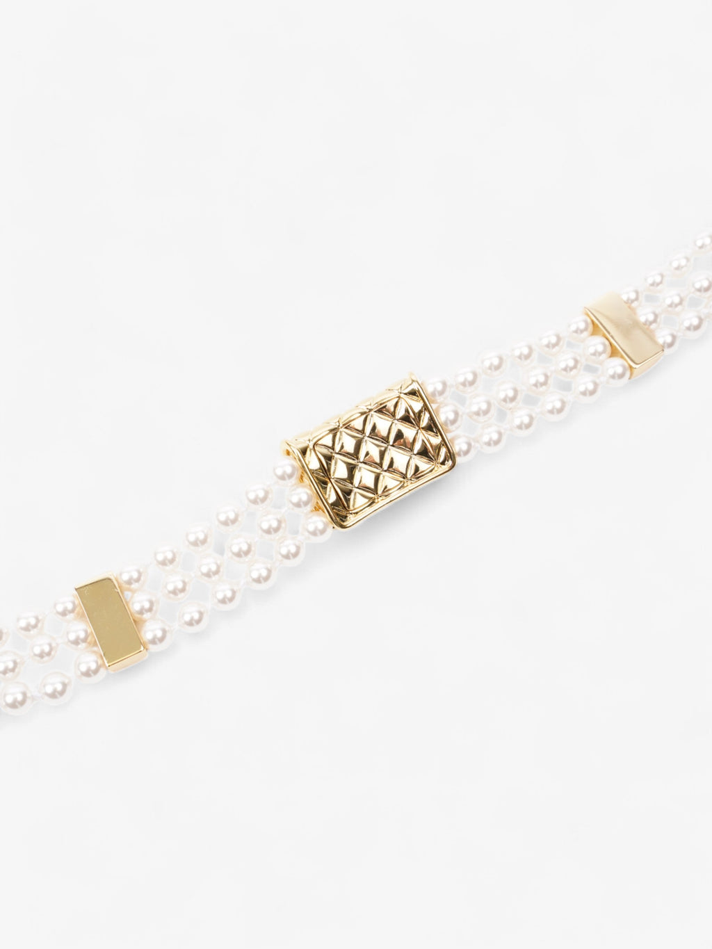 Chanel CC Pearl Chocker Pearl / Gold Faux Pearl