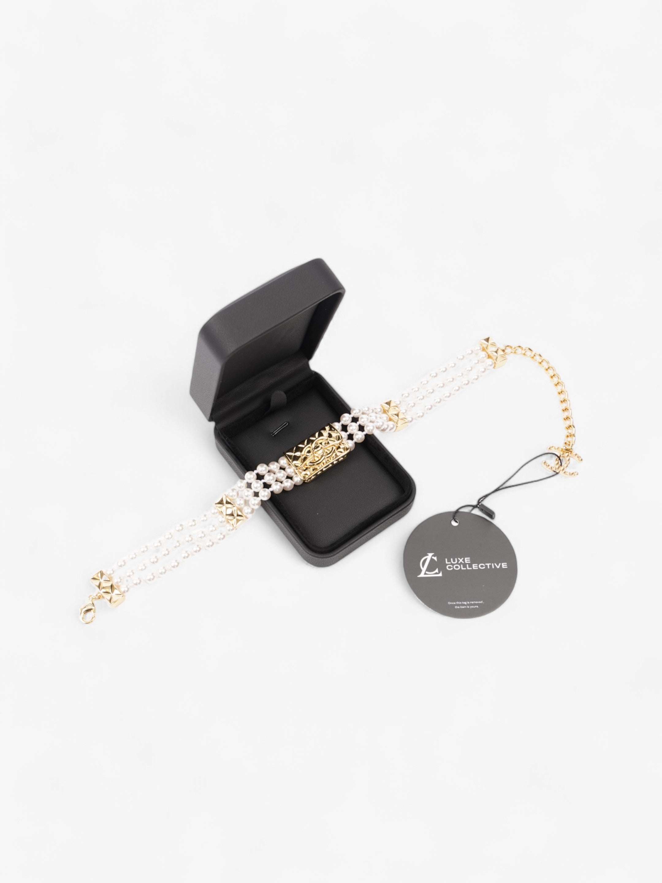 Chanel CC Pearl Chocker Pearl / Gold Faux Pearl