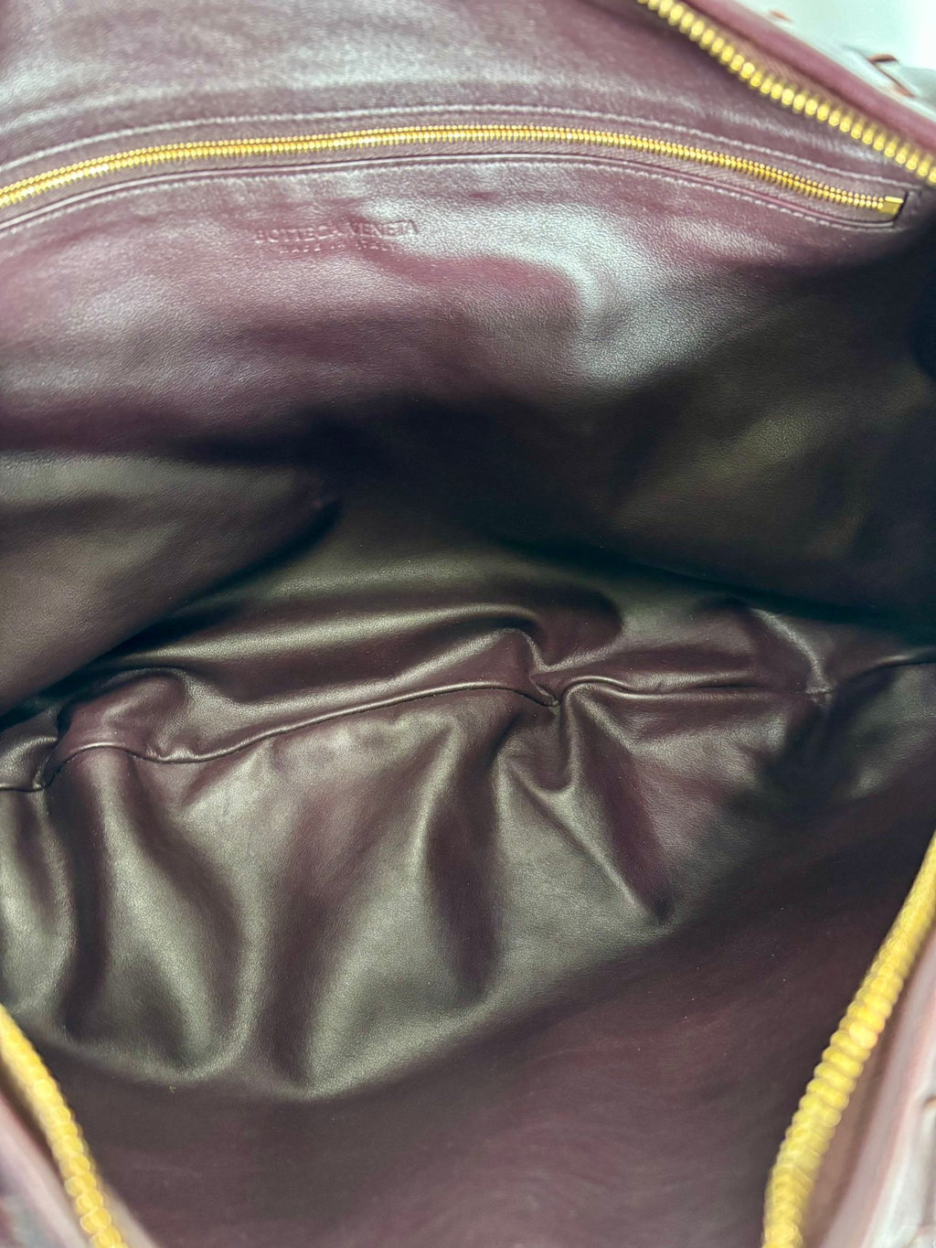 BOTTEGA VENETA INTRECCIATO JODIE LAMBSKIN LEATHER BAG