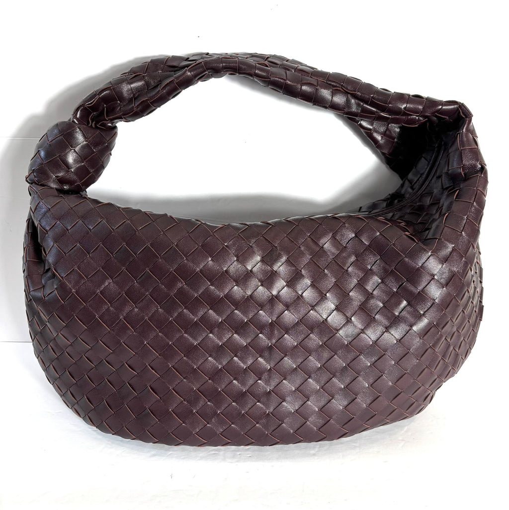 BOTTEGA VENETA INTRECCIATO JODIE LAMBSKIN LEATHER BAG