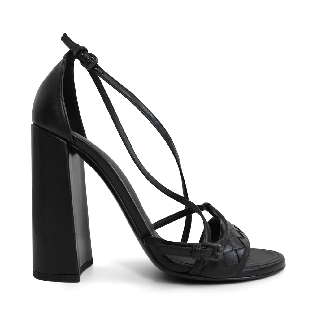 Bottega Veneta Block Heel Sandals - Women's 38