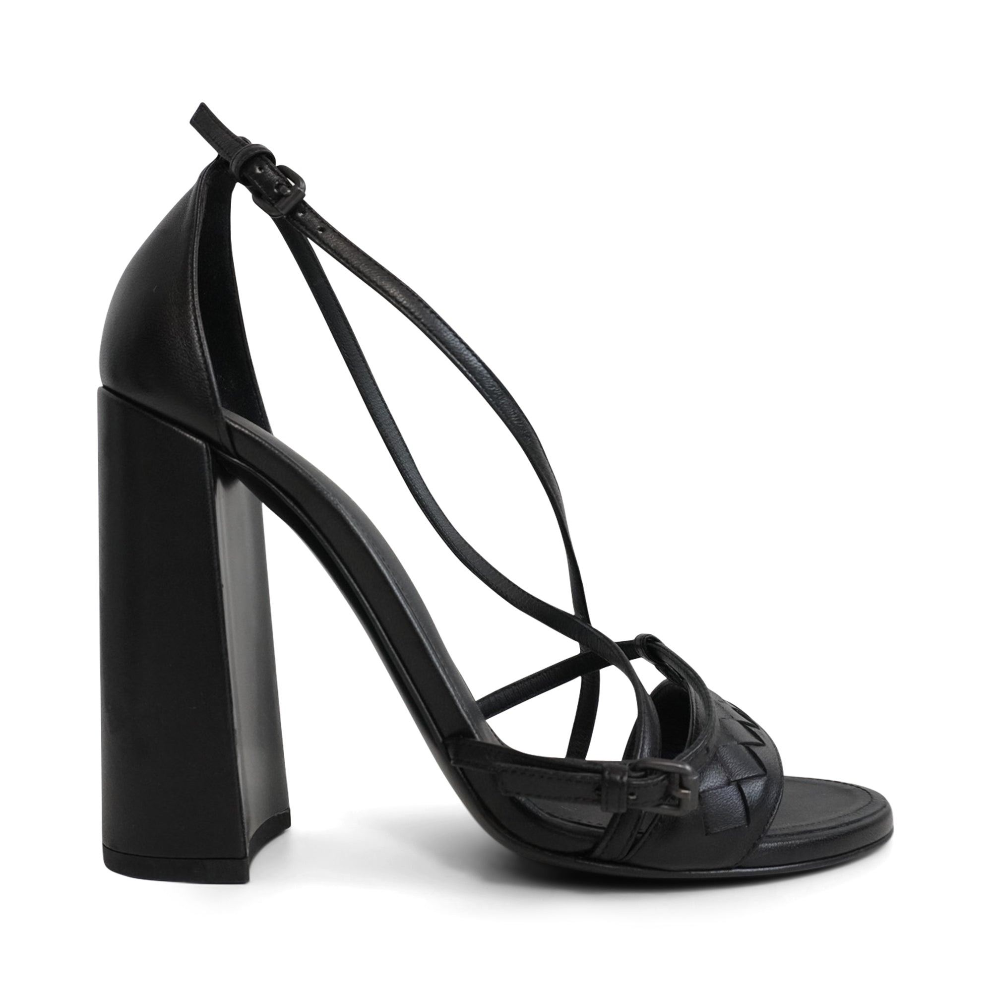 Bottega Veneta Block Heel Sandals - Women's 38