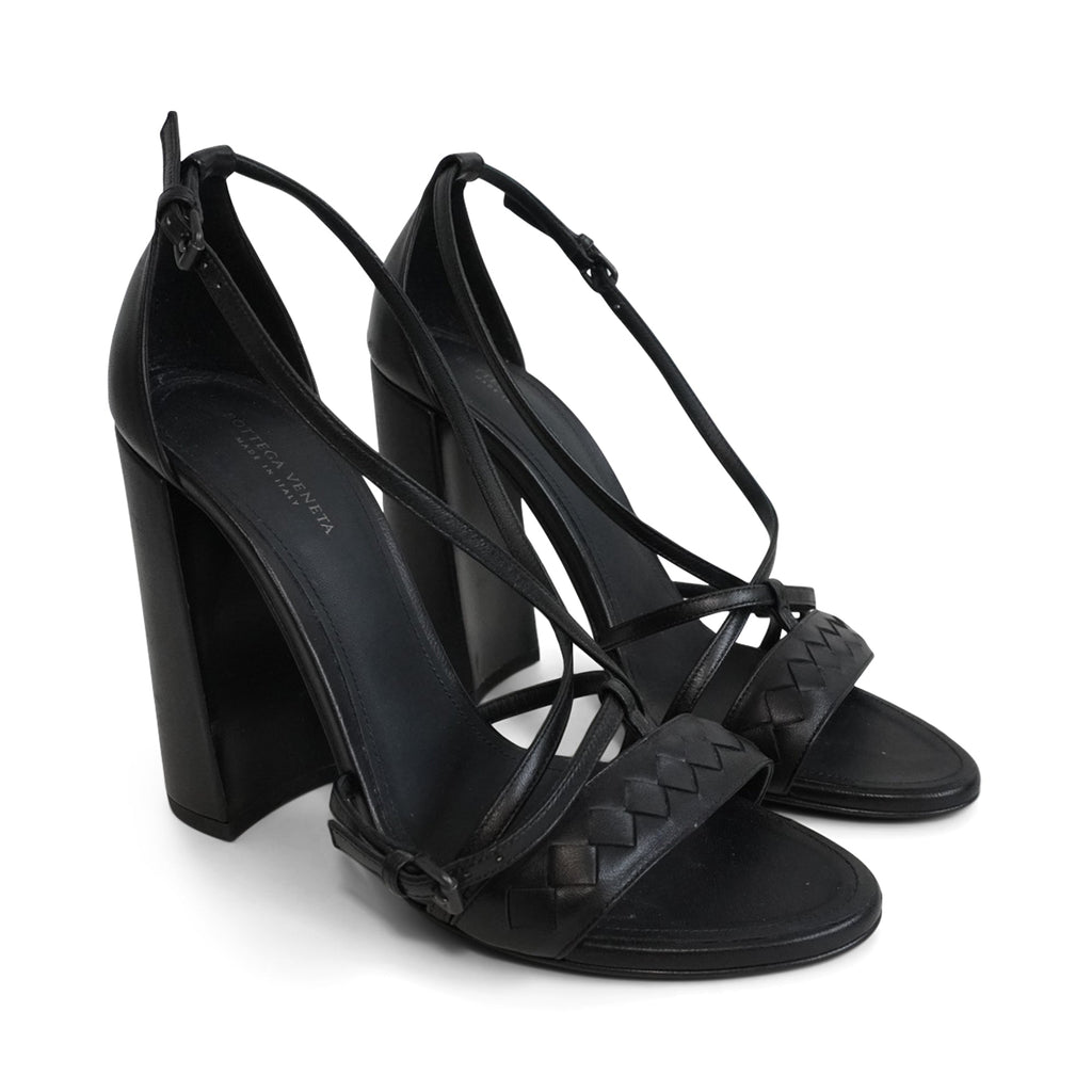 Bottega Veneta Block Heel Sandals - Women's 38