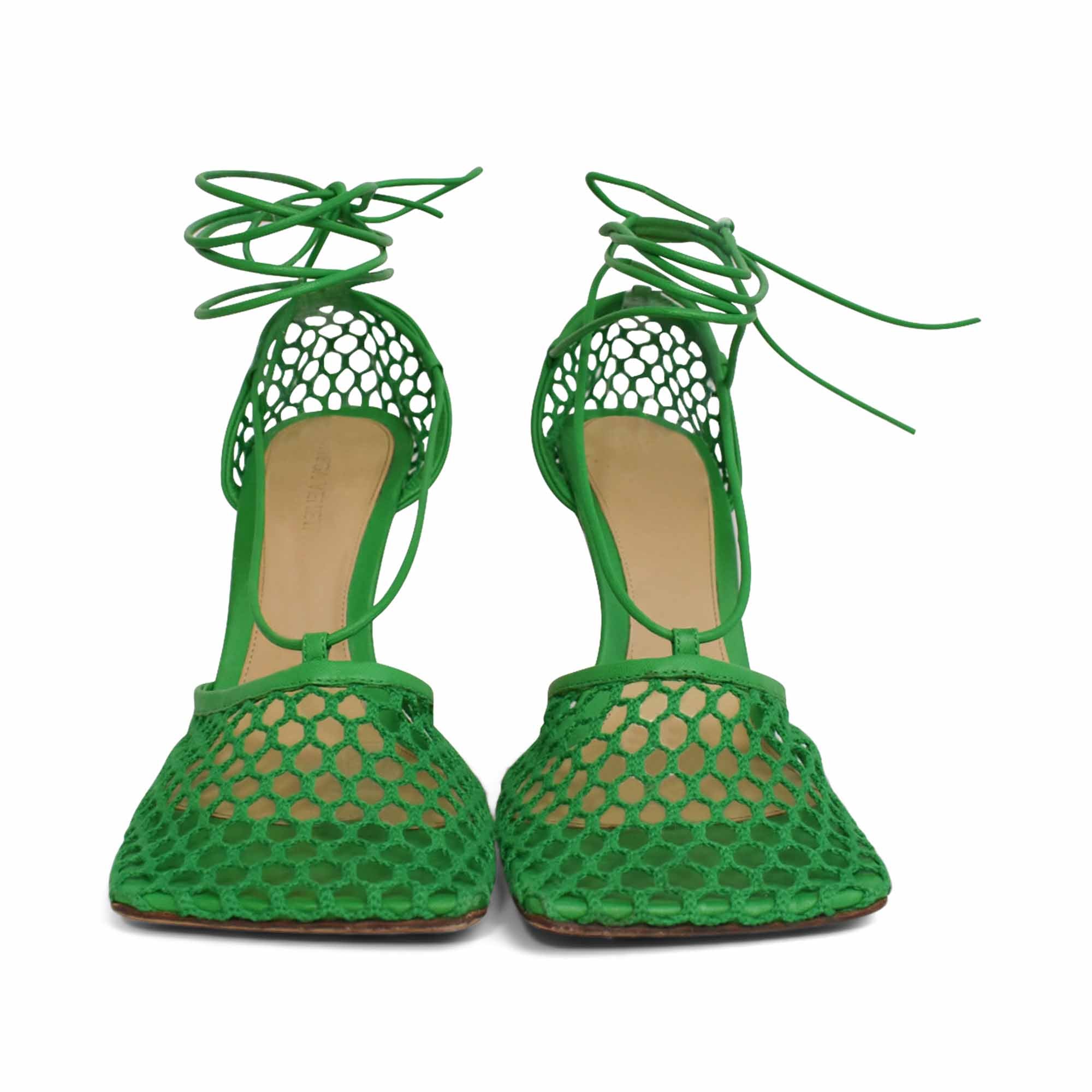 Bottega Veneta 'Stretch' Lace-Up Sandals - Women's 38.5
