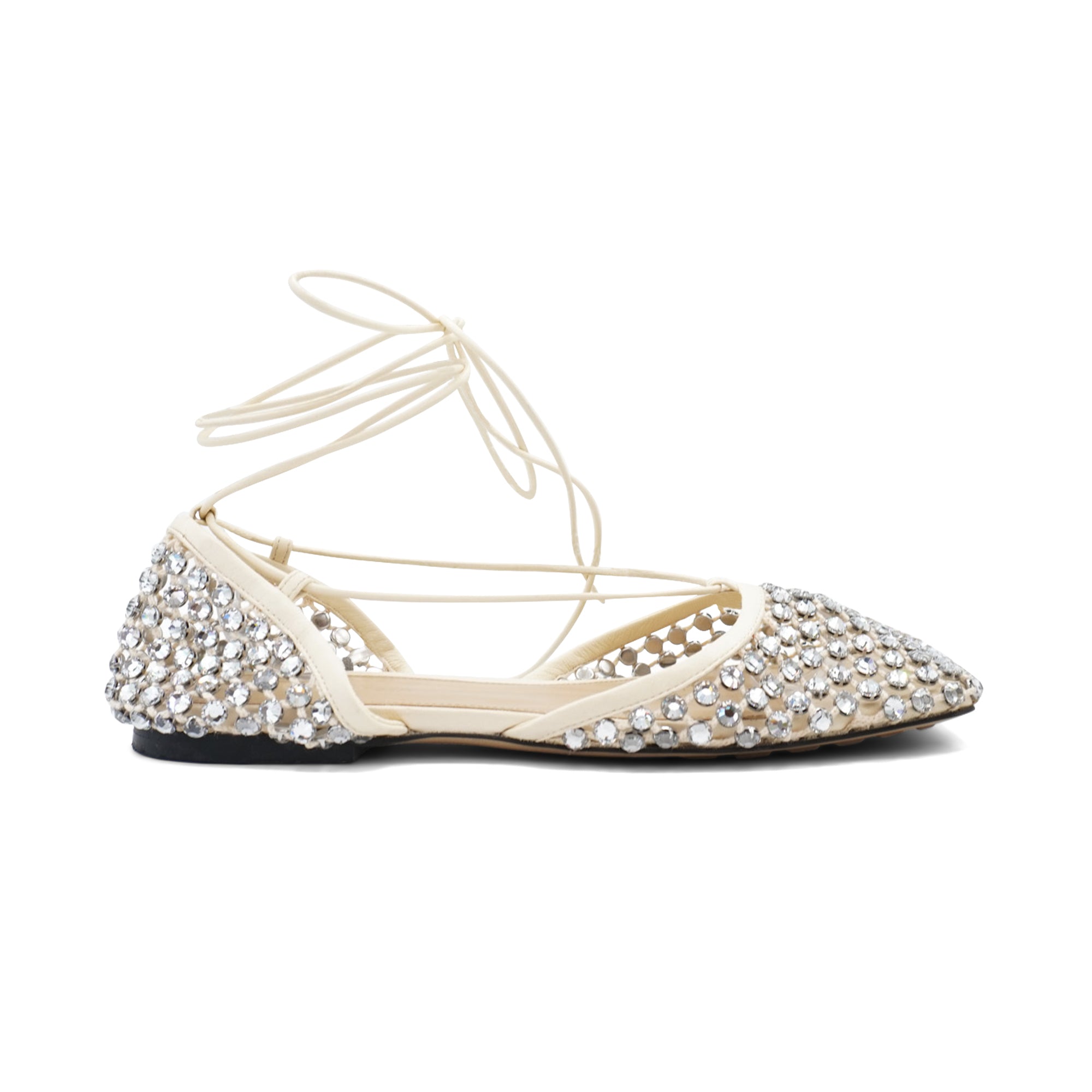 Bottega Veneta 'Crystal Mesh' Sandals - Women's 36.5