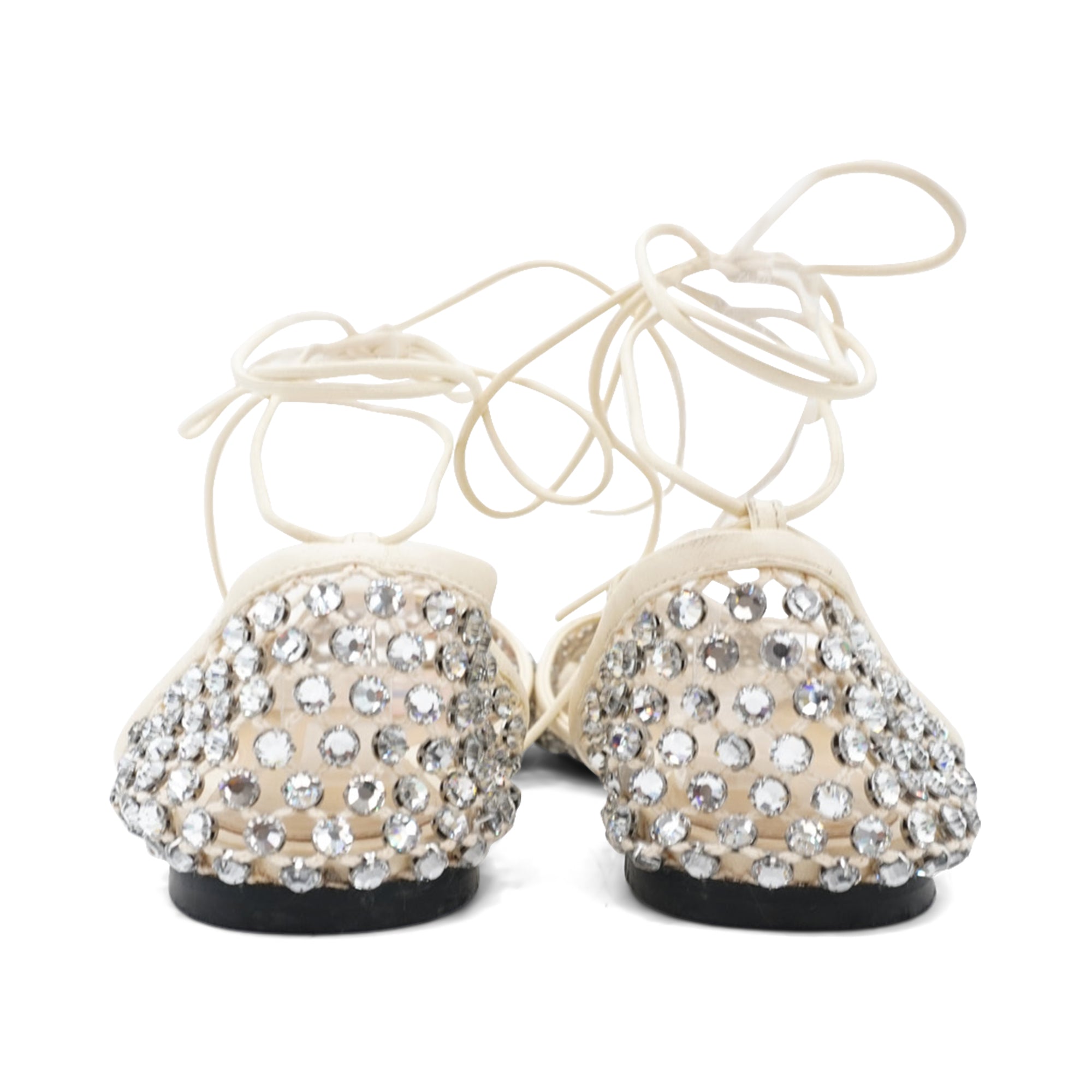Bottega Veneta 'Crystal Mesh' Sandals - Women's 36.5