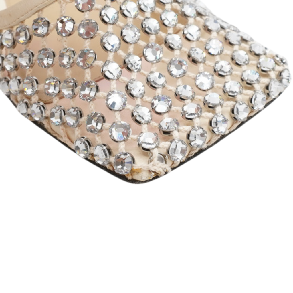 Bottega Veneta 'Crystal Mesh' Sandals - Women's 36.5