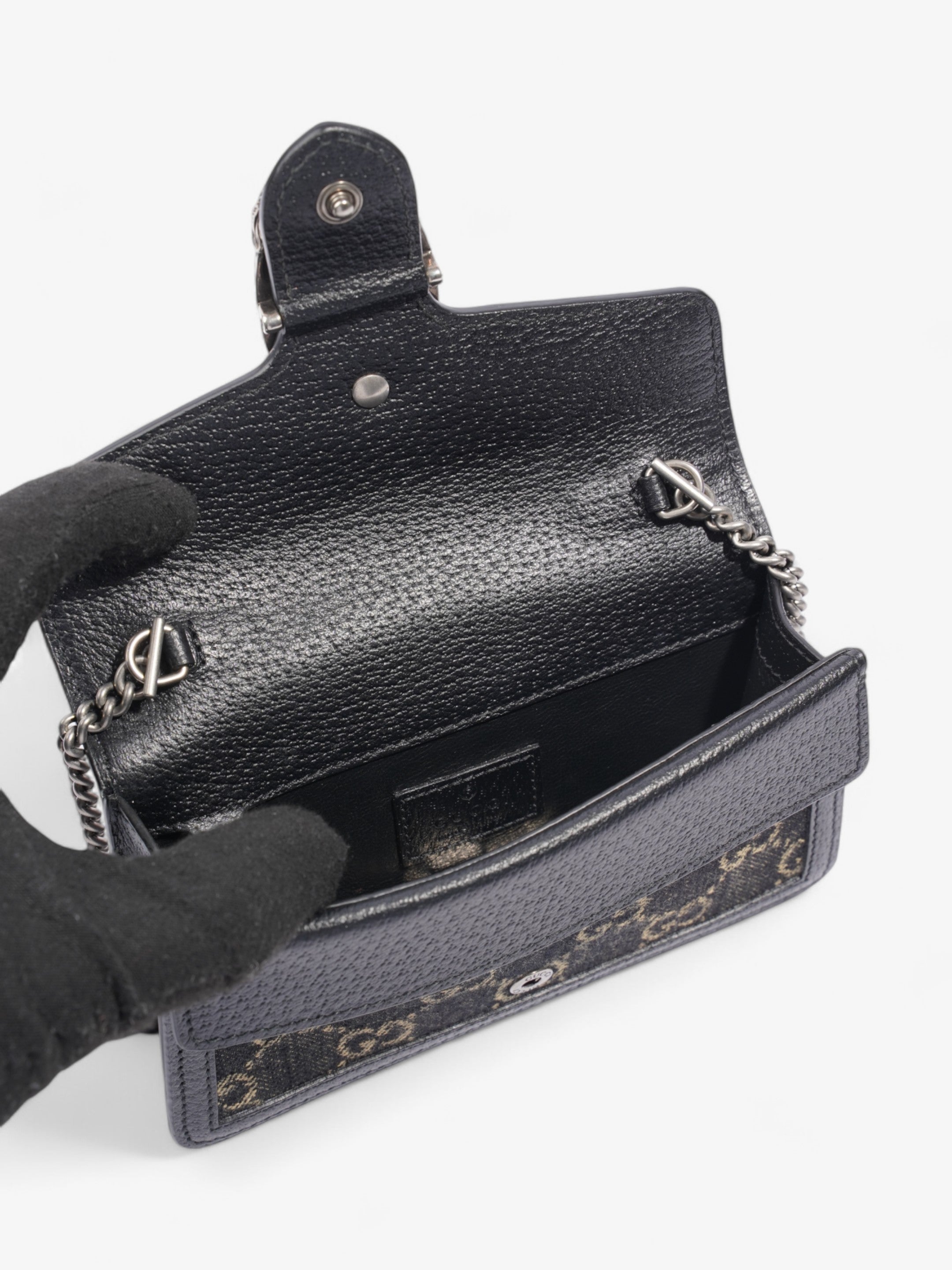 Gucci Dionysus Black / GG Supreme Denim Super Mini