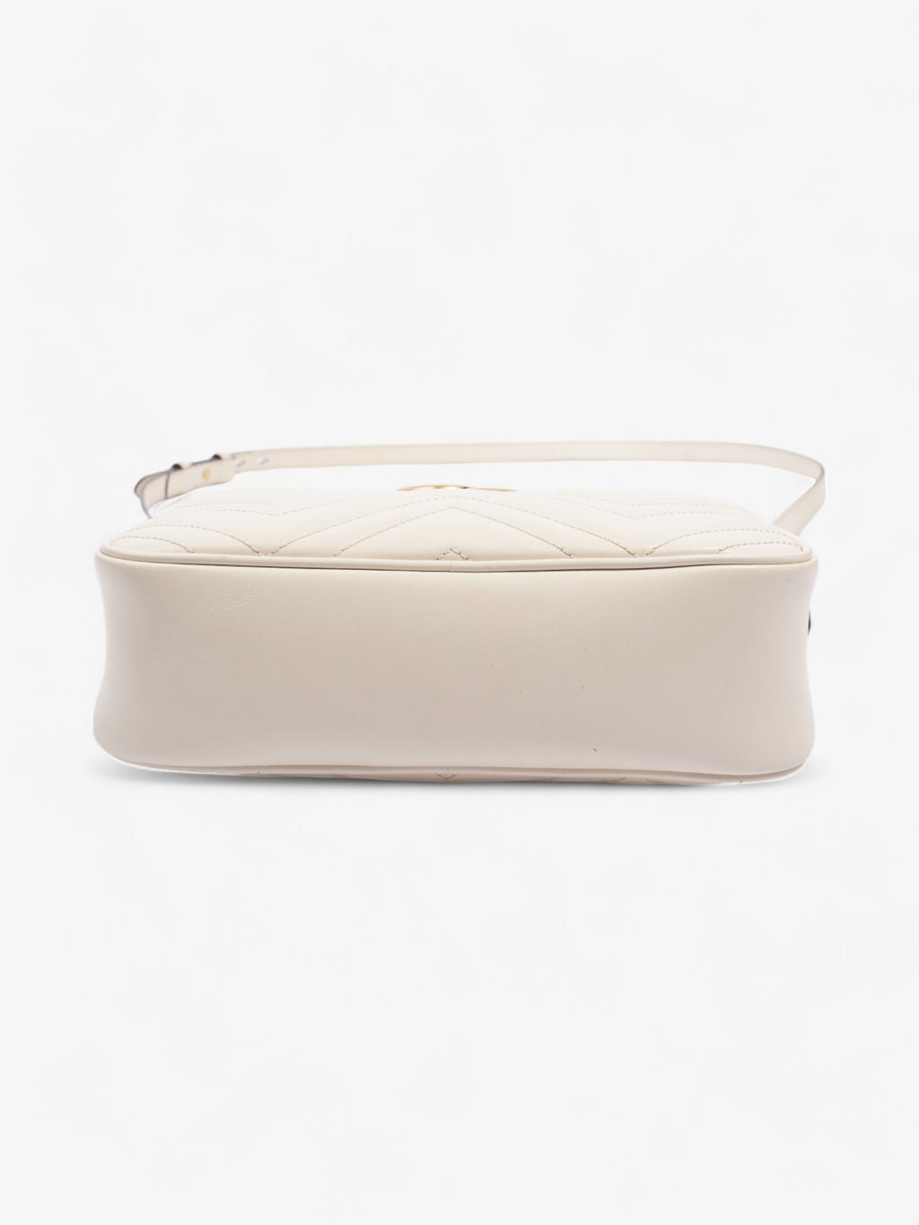 Gucci Marmont Zip White Matelasse Leather Small