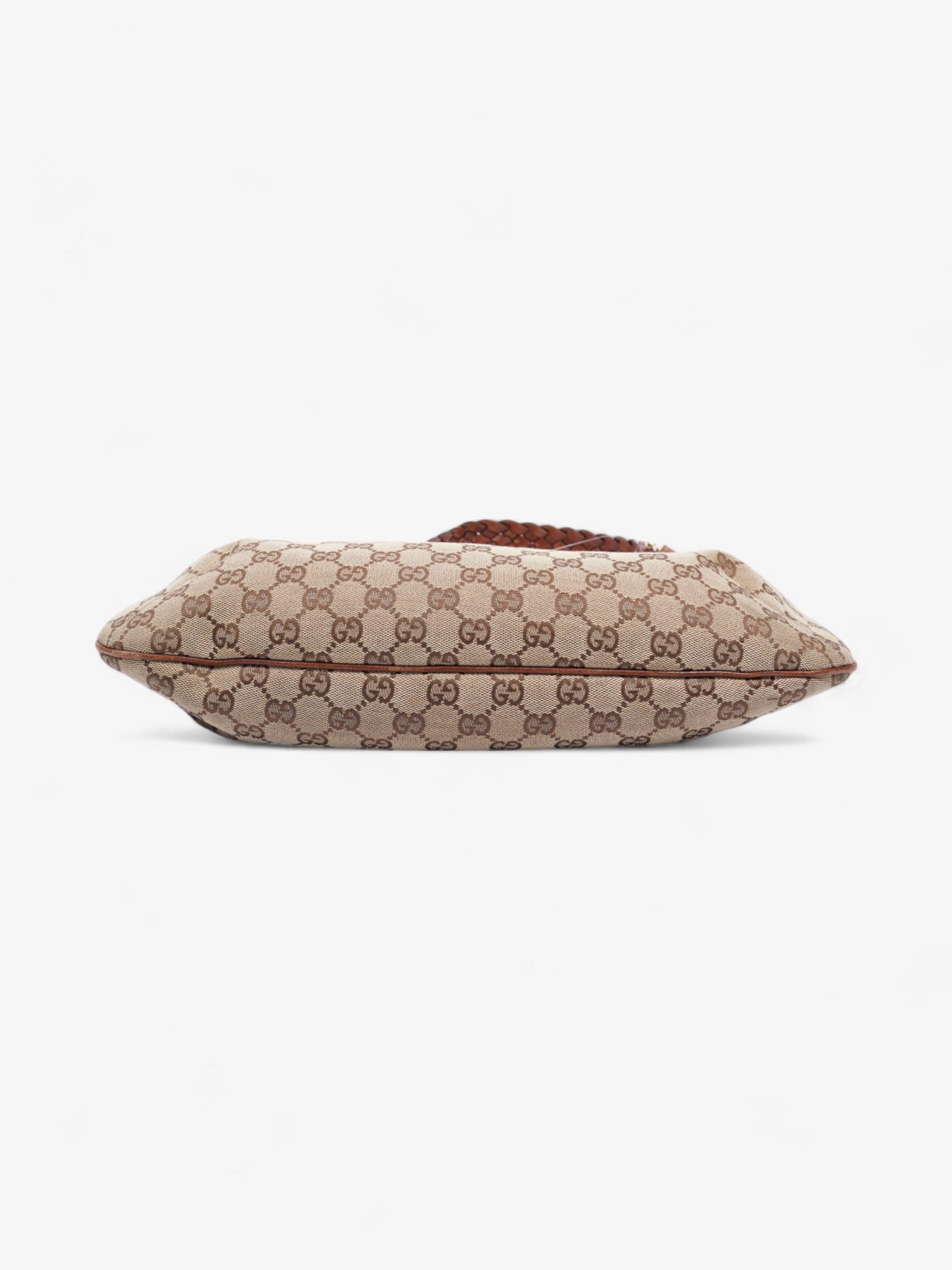Gucci Horsebit Flap Beige And Ebony GG Supreme / Brown Canvas