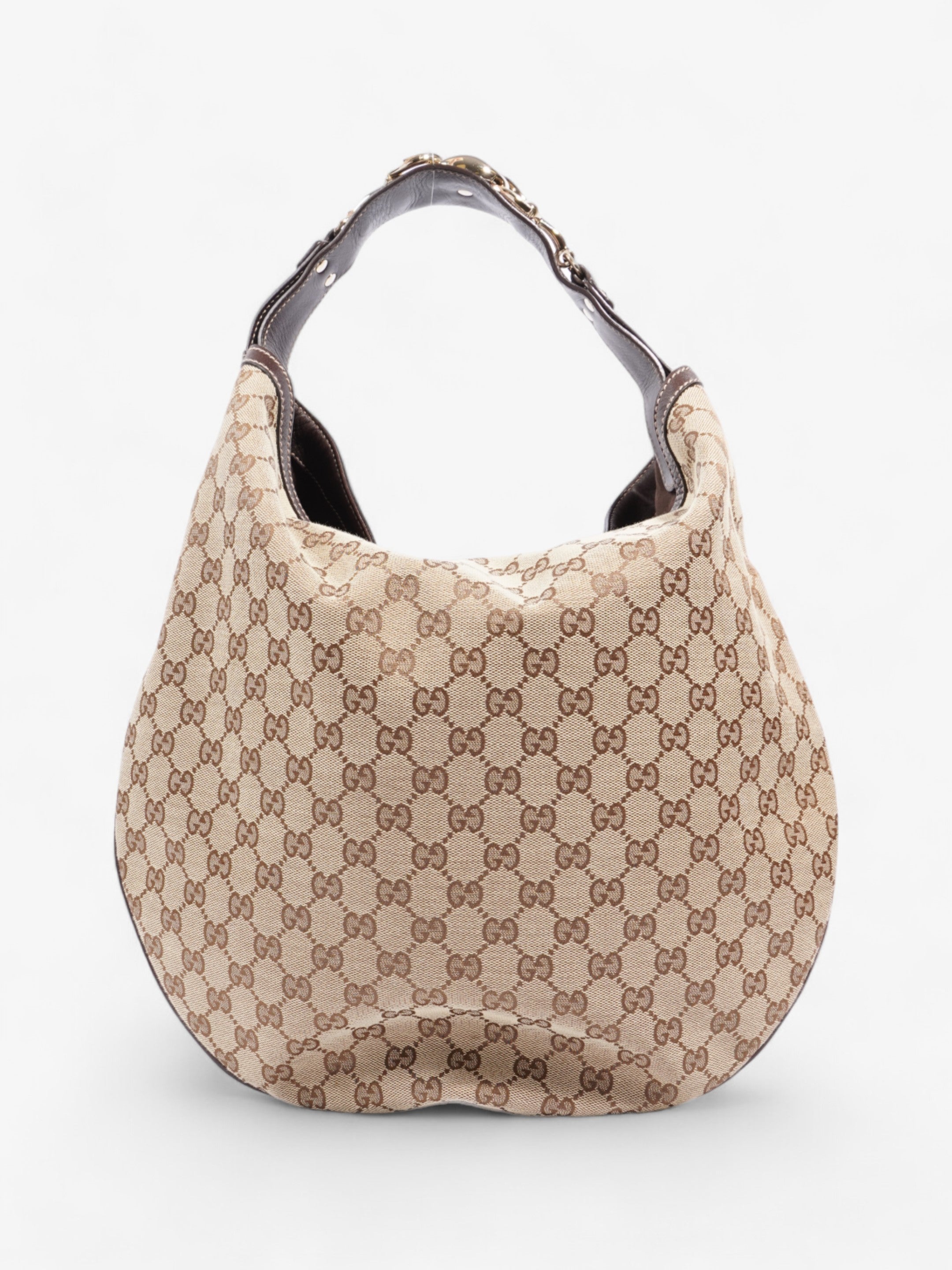 Gucci GG Hobo Beige And Ebony GG Supreme / Brown Canvas