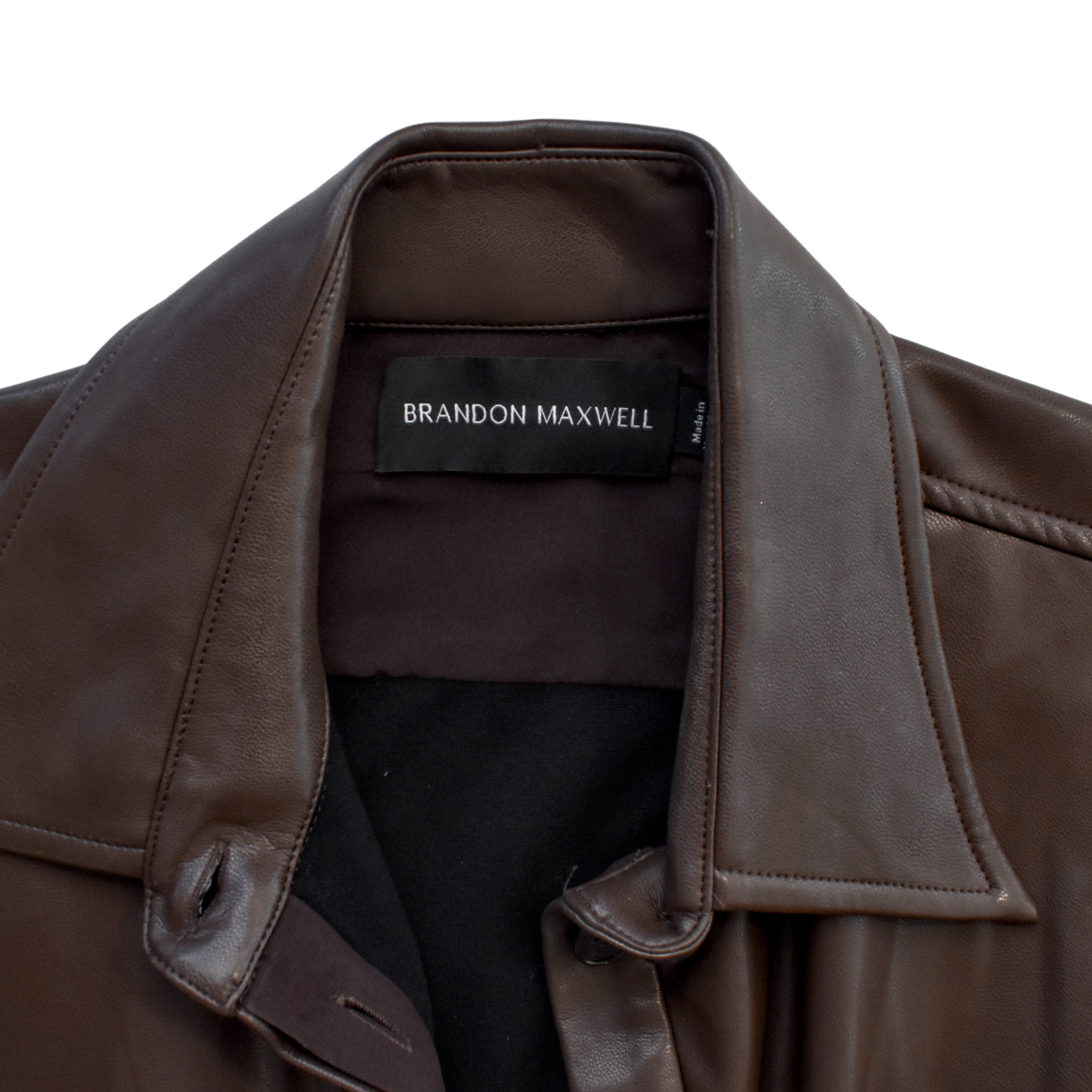 Brandon Maxwell Leather Midi Dress - Women's 4