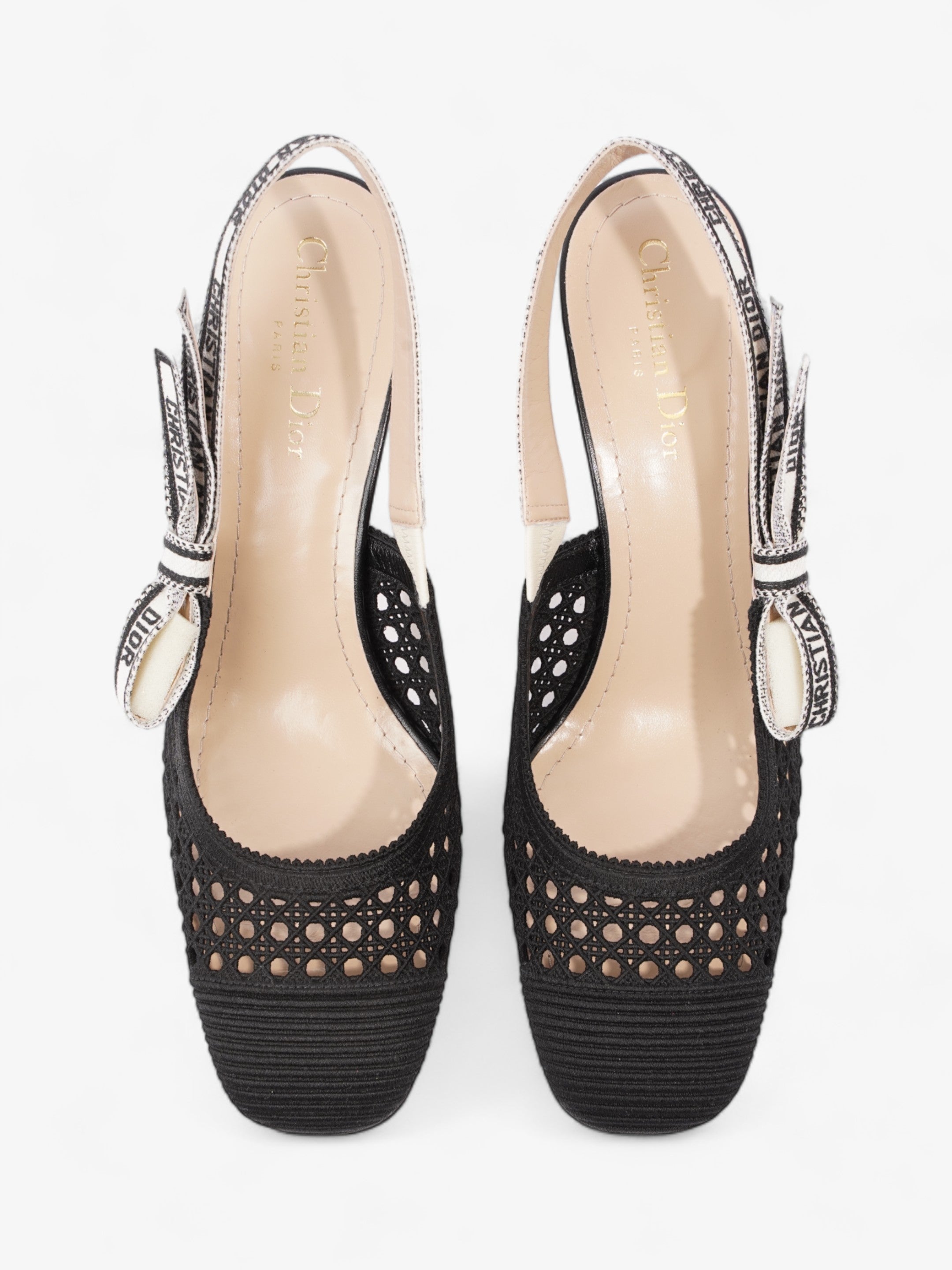 Christian Dior D-Moi Slingback 55mm Black Lace EU 41 UK 8