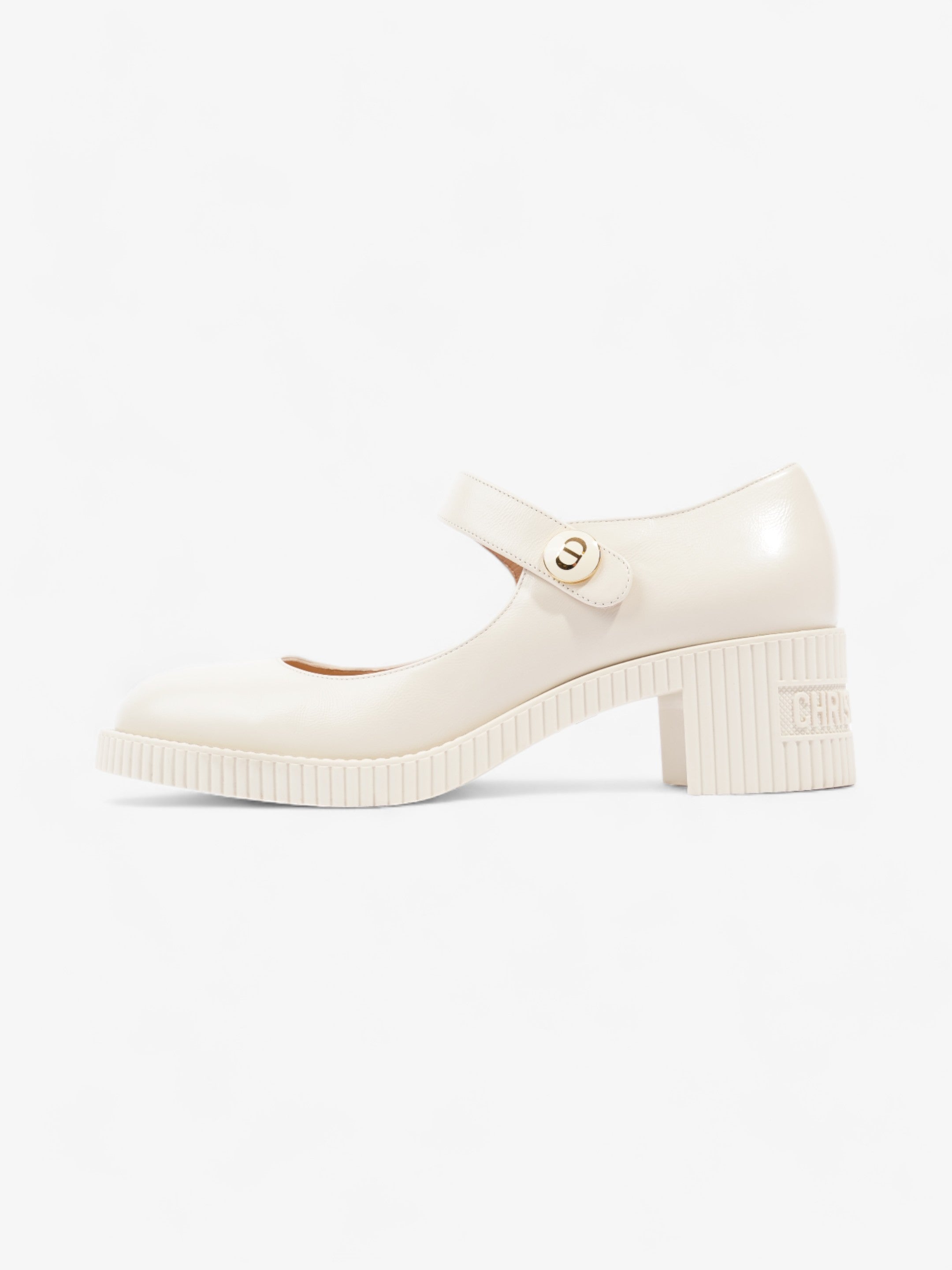 Christian Dior D-Doll Pumps 35mm Cream Leather EU 41 UK 8