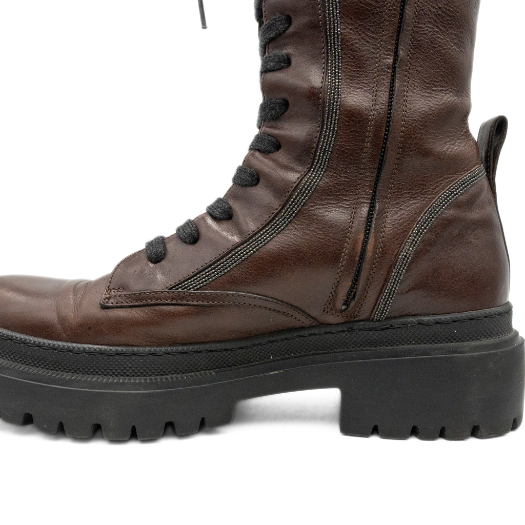 Brunello Cucinelli Combat Boots - Women's 40