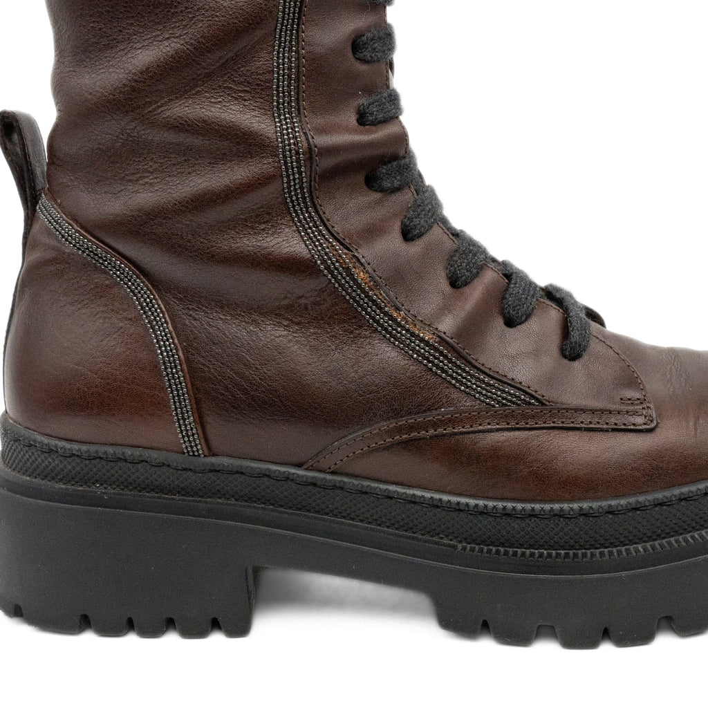 Brunello Cucinelli Combat Boots - Women's 40