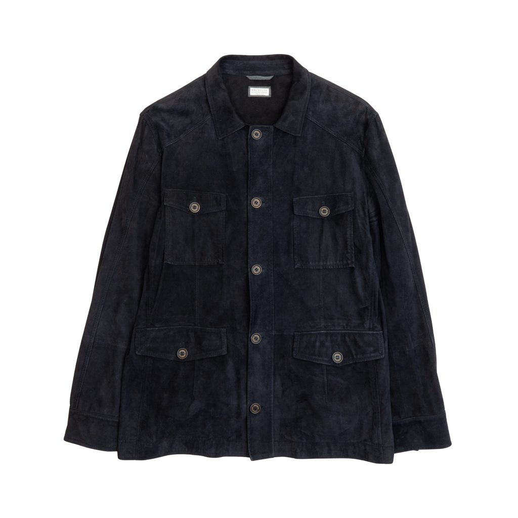Brunello Cucinelli Suede Jacket - Men's XXL