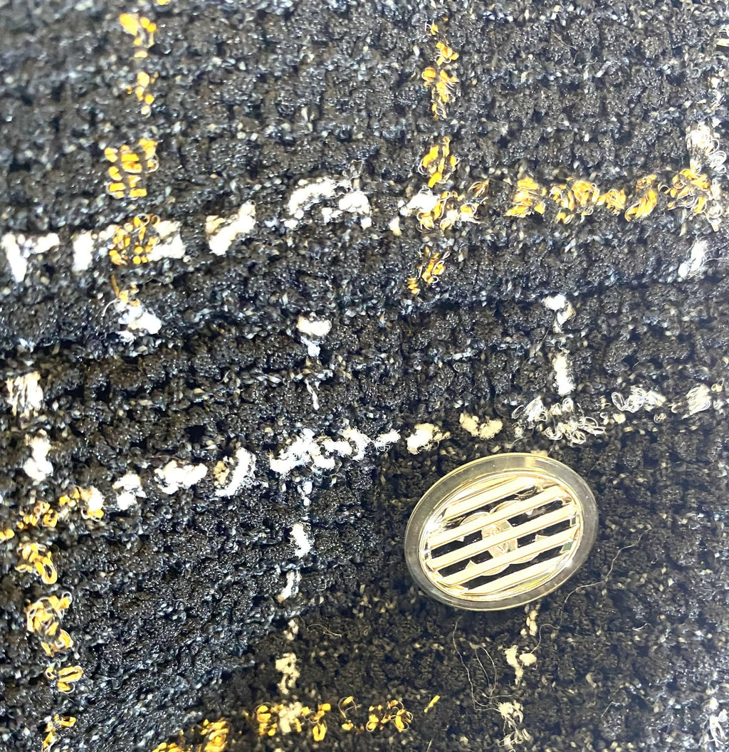 NEW W TAGS CHANEL 17S FANTASY TWEED 'ROBOT' SKIRT FR 46