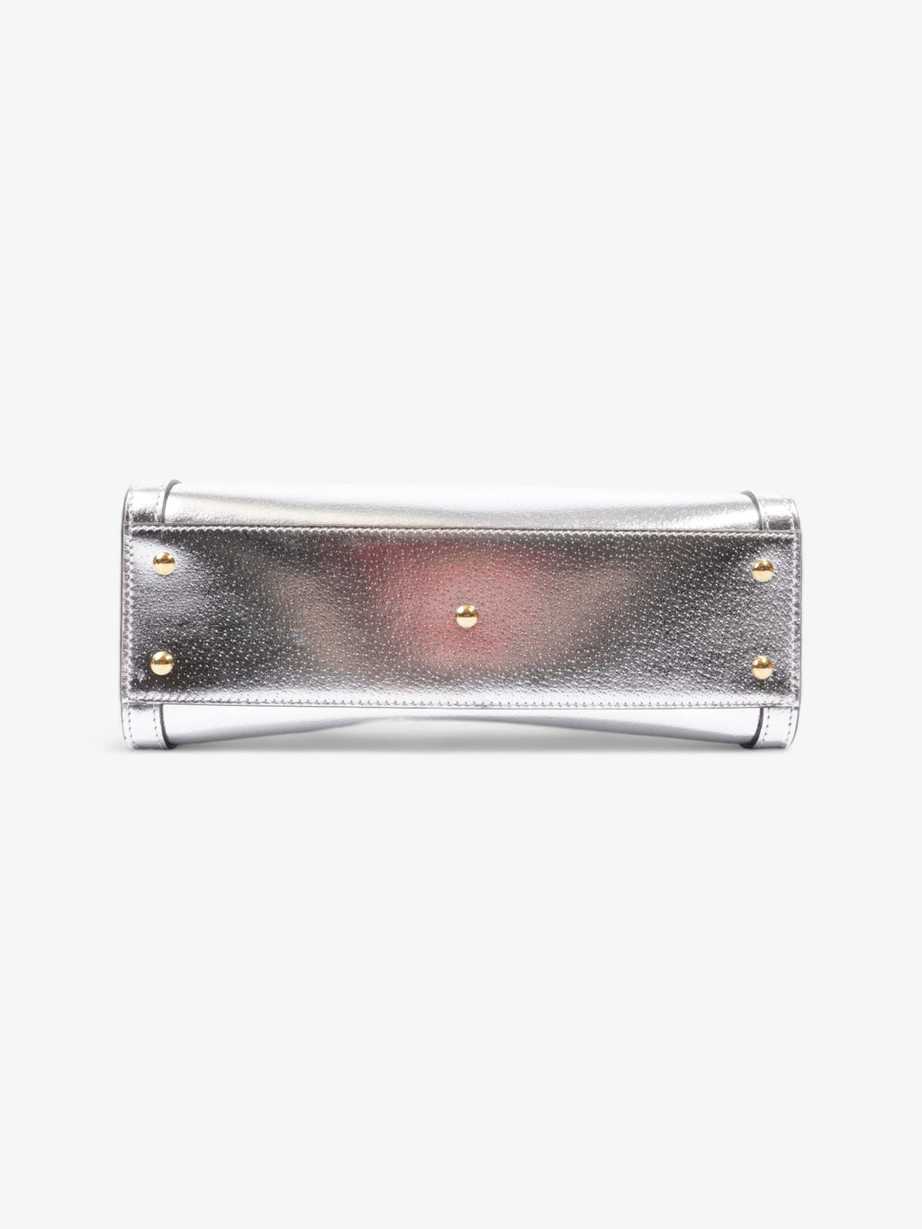 Gucci Diana Metallic Silver Leather Small
