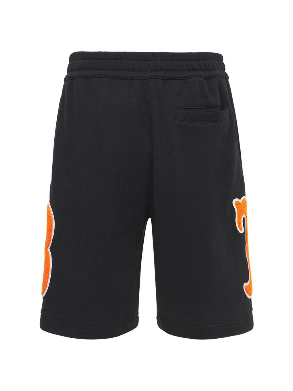 BURBERRY BADGES COTTON JERSEY SWEAT SHORTS