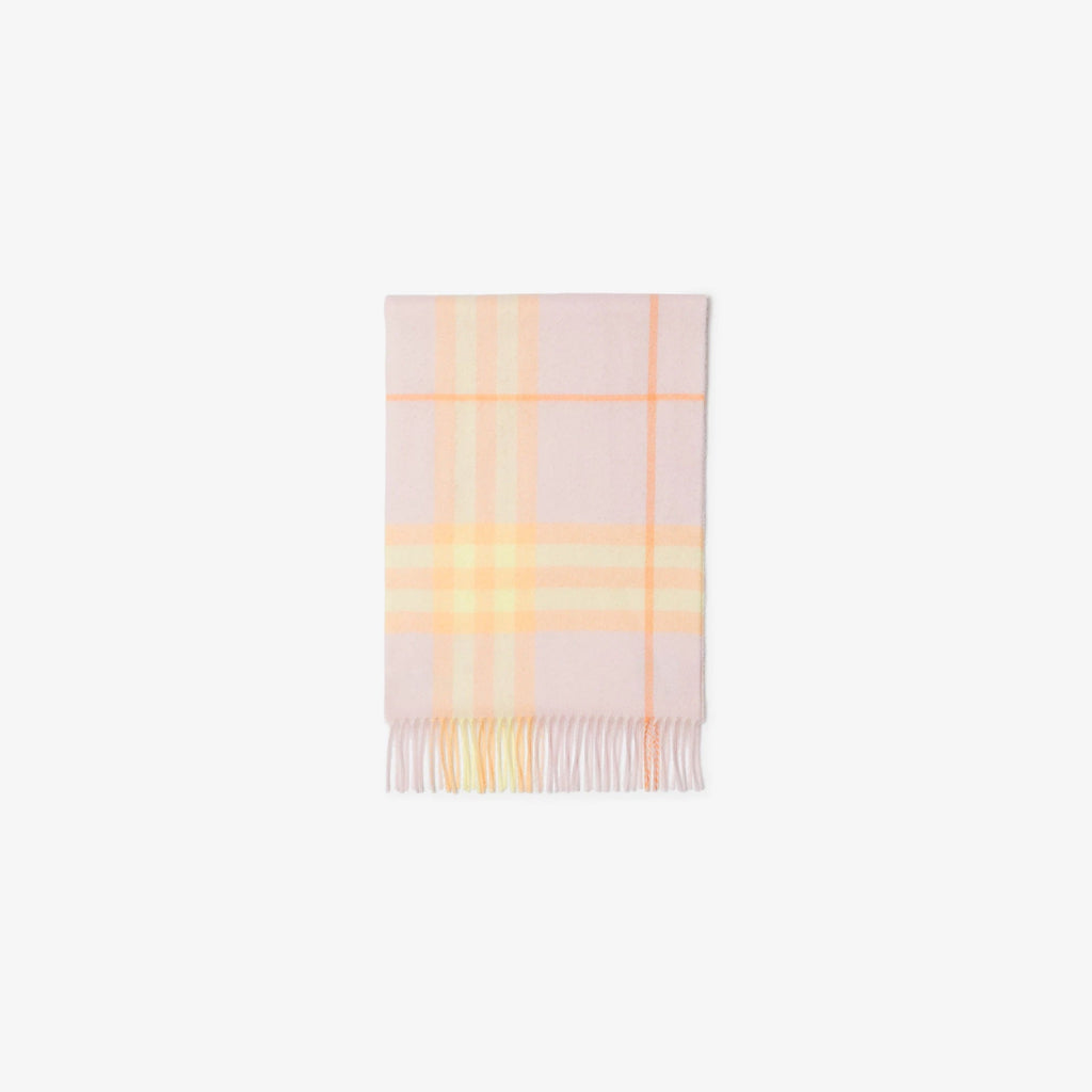 BURBERRY CHECK CASHMERE SCARF