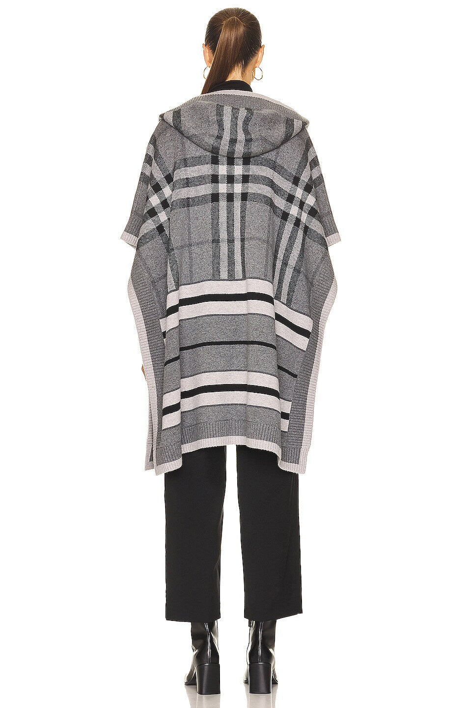 BURBERRY CARLA CHECK WOOL BLEND CAPE