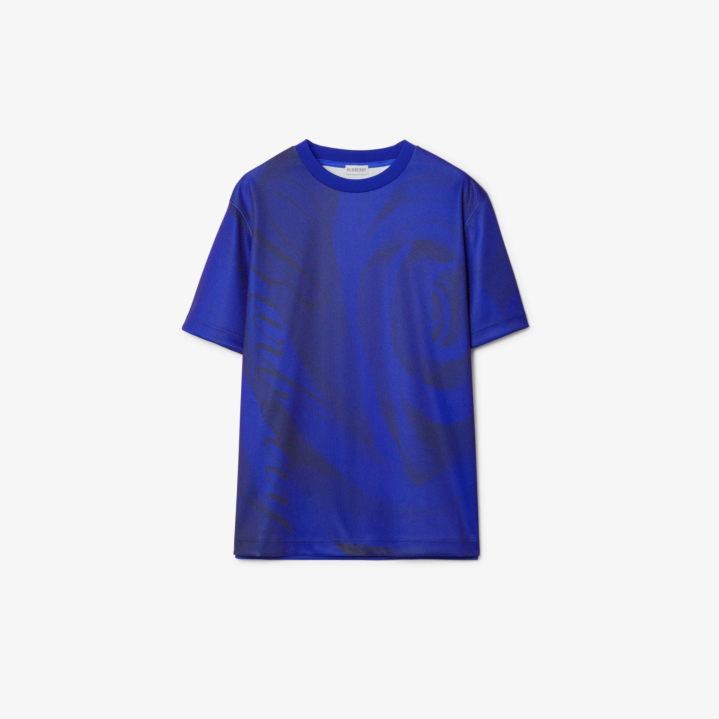 BURBERRY EQUESTRIAN KNIGHT COTTON GRAPHIC T-SHIRT