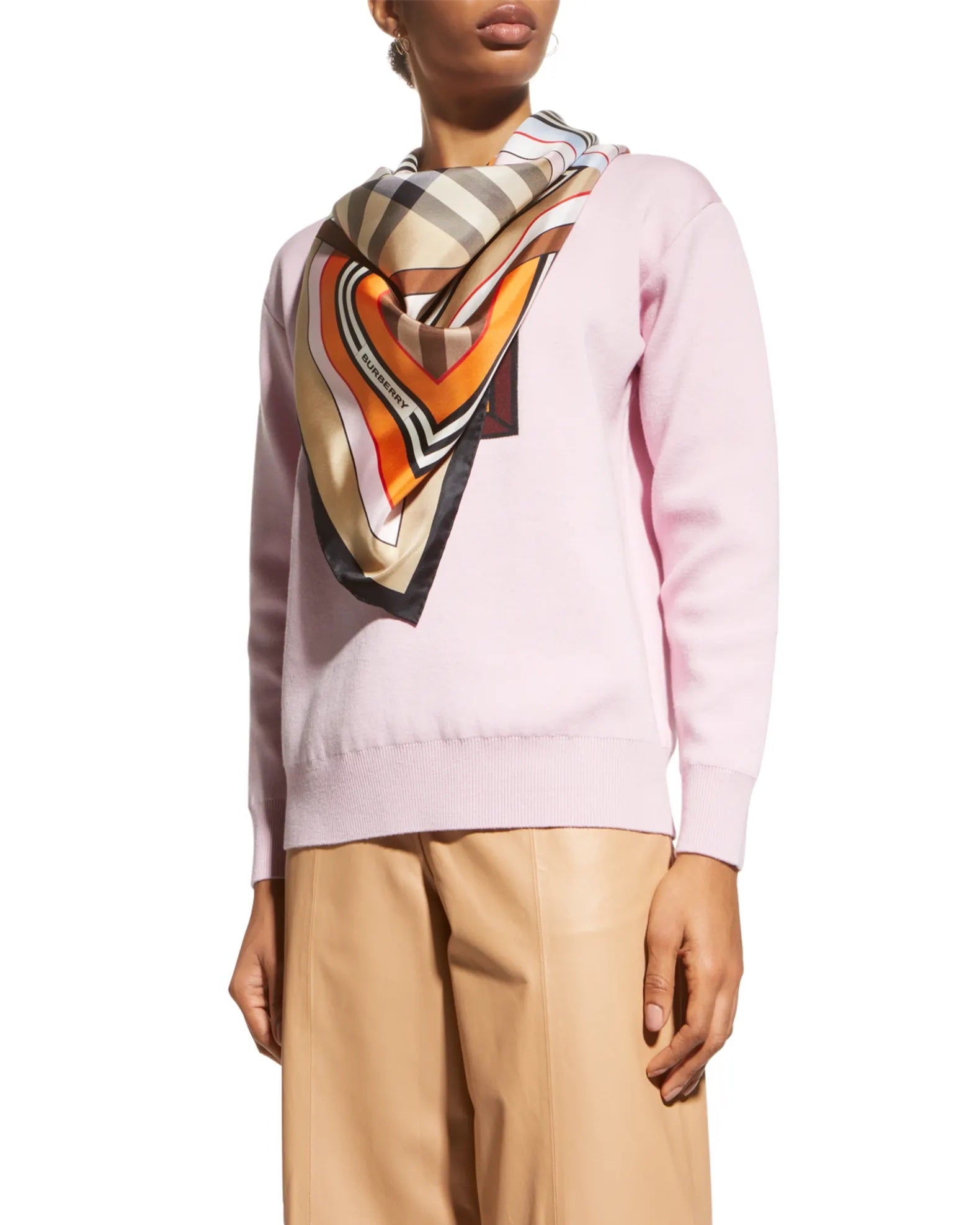 BURBERRY MONTAGE PRINT SILK SCARF SHAWL
