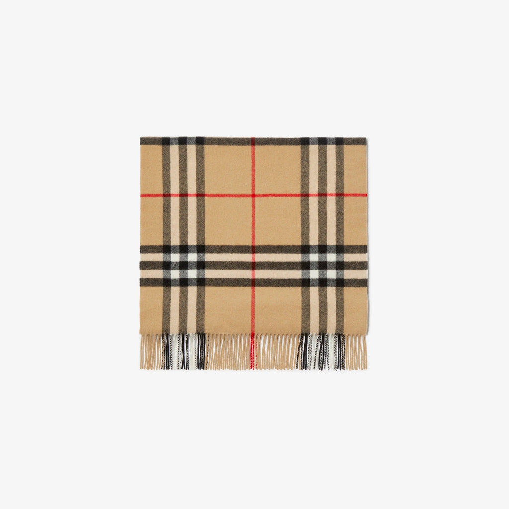 BURBERRY WIDE CHECK CASHMERE SCARF