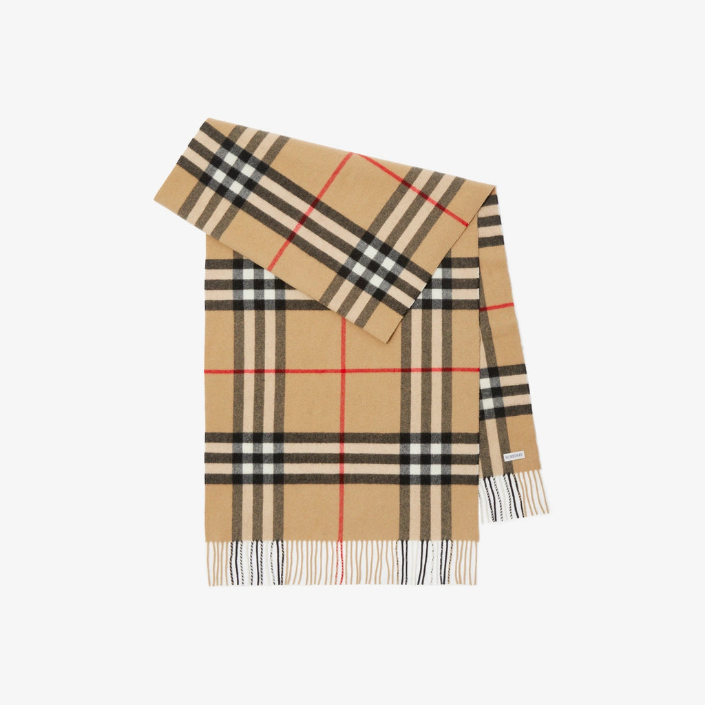 BURBERRY WIDE CHECK CASHMERE SCARF