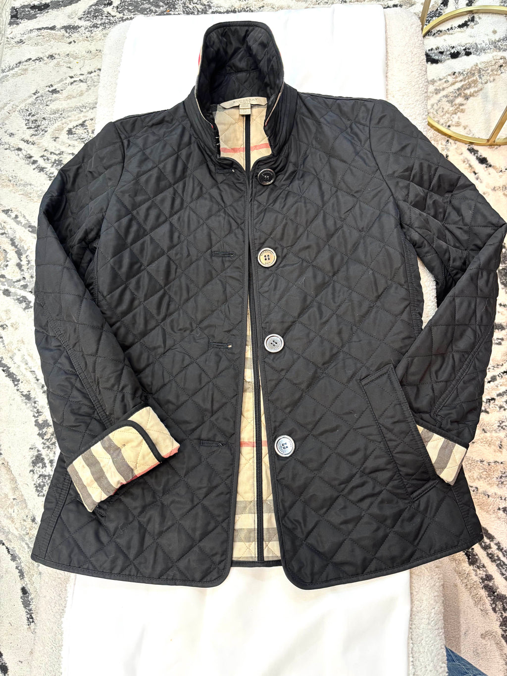 BURBERRY QUILTED BRIT JACKET