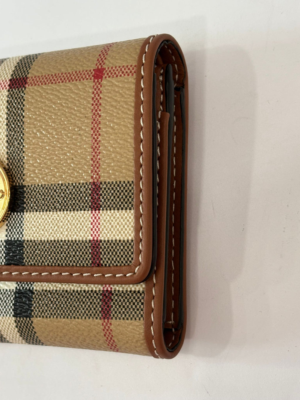 BURBERRY SMALL CHECK FOLDING WALLET