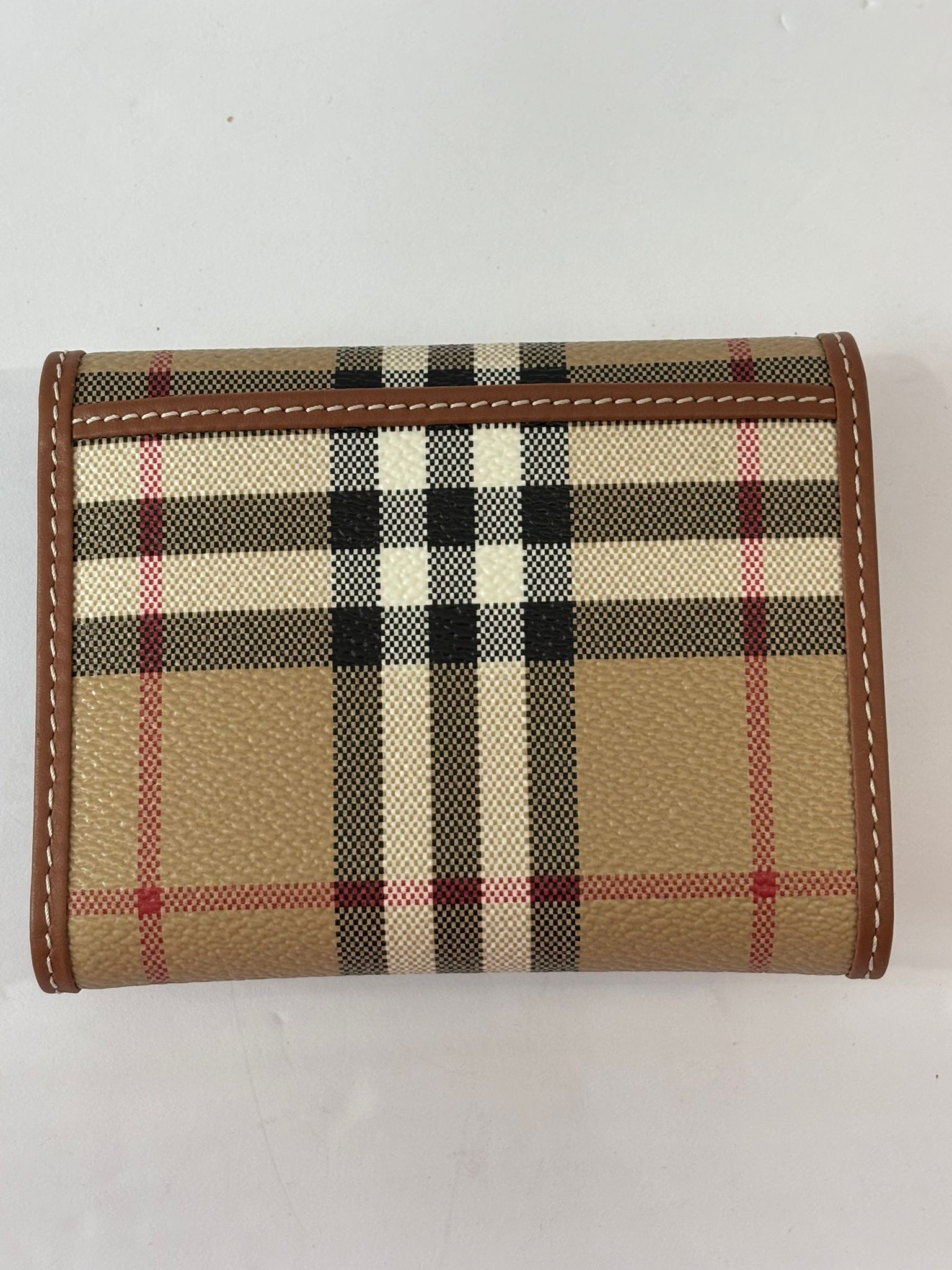 BURBERRY SMALL CHECK FOLDING WALLET