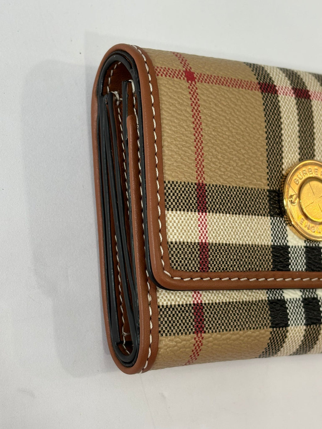 BURBERRY SMALL CHECK FOLDING WALLET