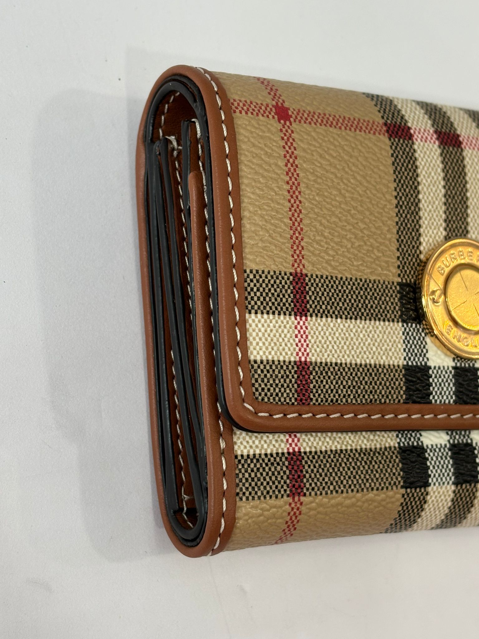 BURBERRY SMALL CHECK FOLDING WALLET