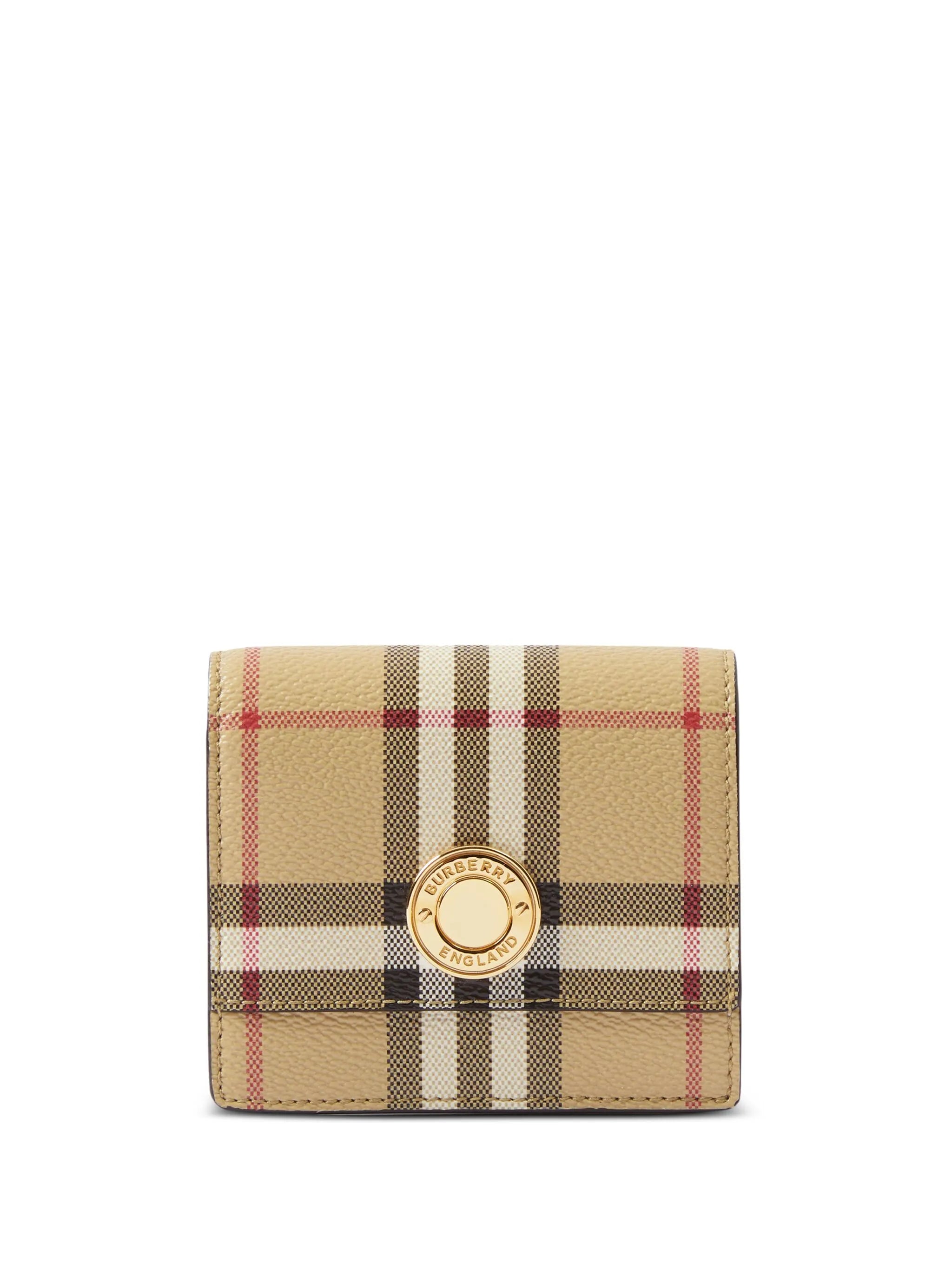 BURBERRY SMALL CHECK FOLDING WALLET