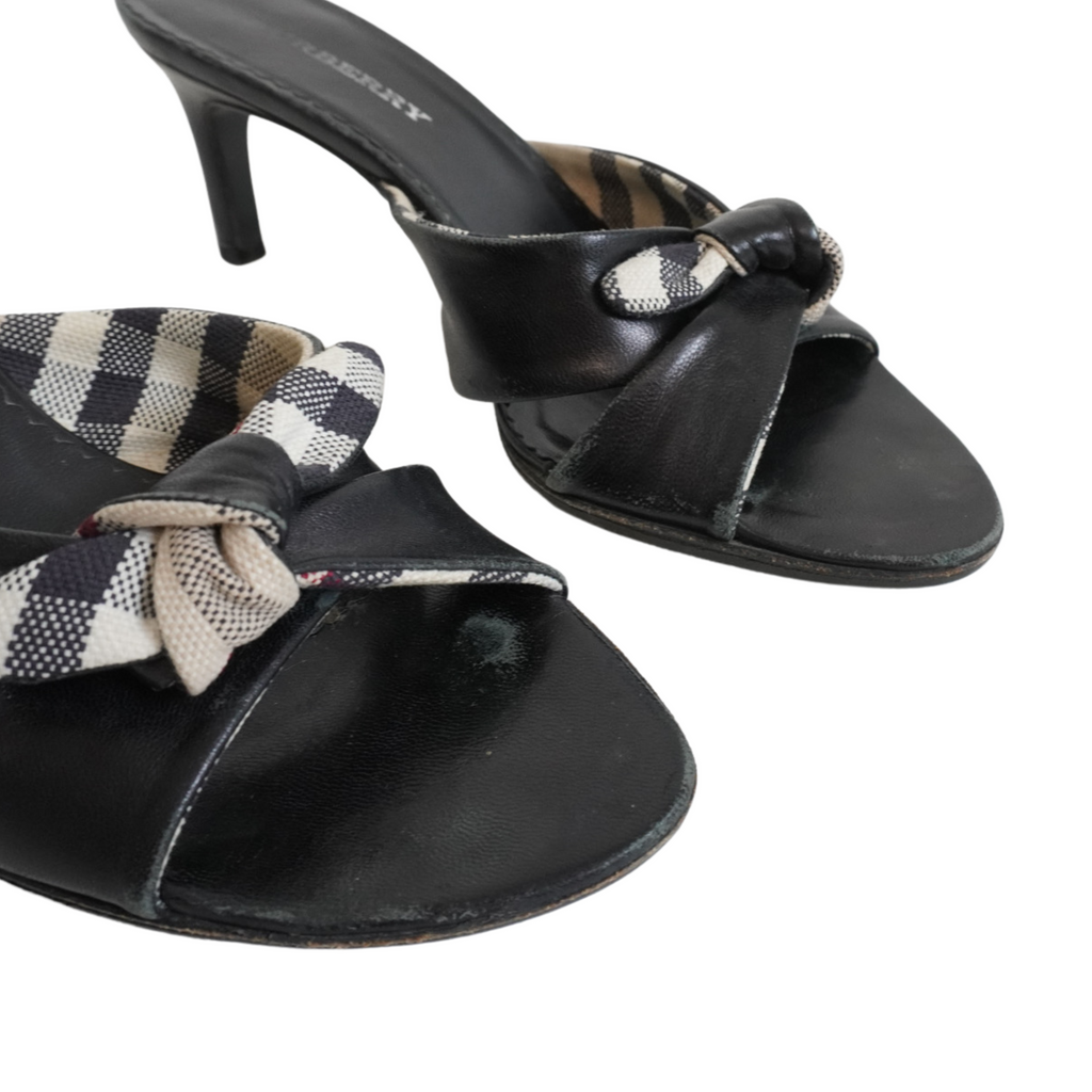 Burberry Check Casual Mules - Women's 36