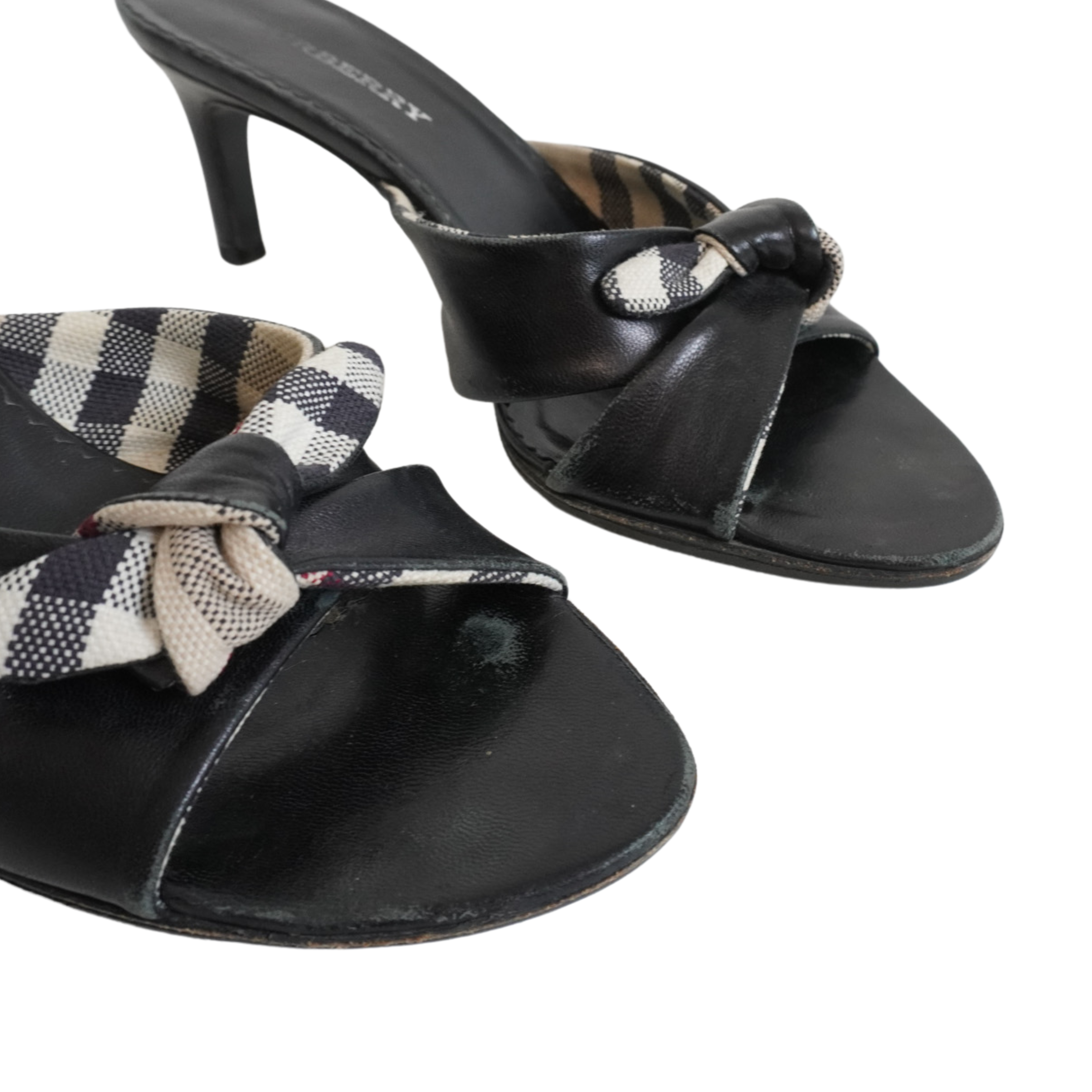 Burberry Check Casual Mules - Women's 36