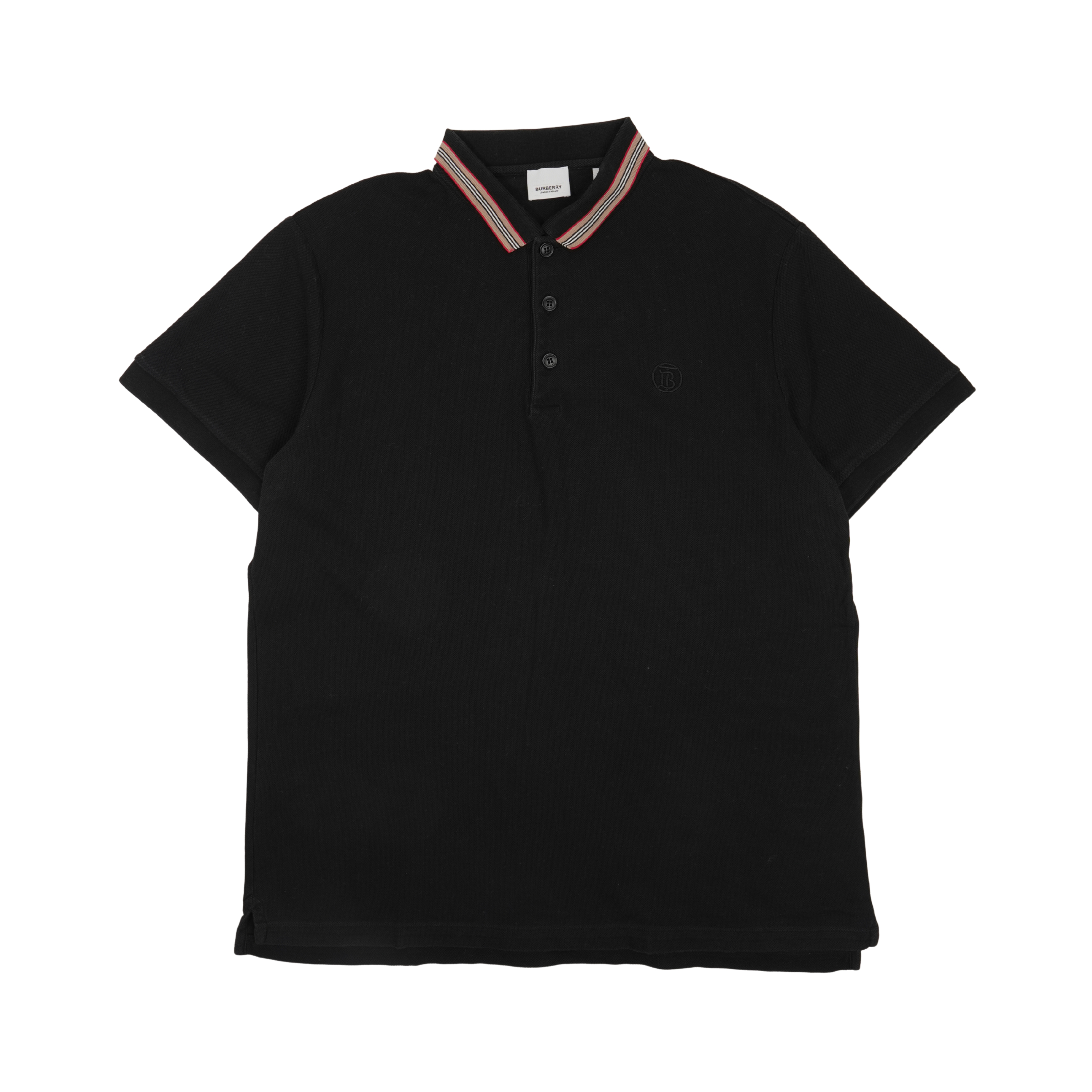 Burberry Stripe Collar Polo - Men's XXL