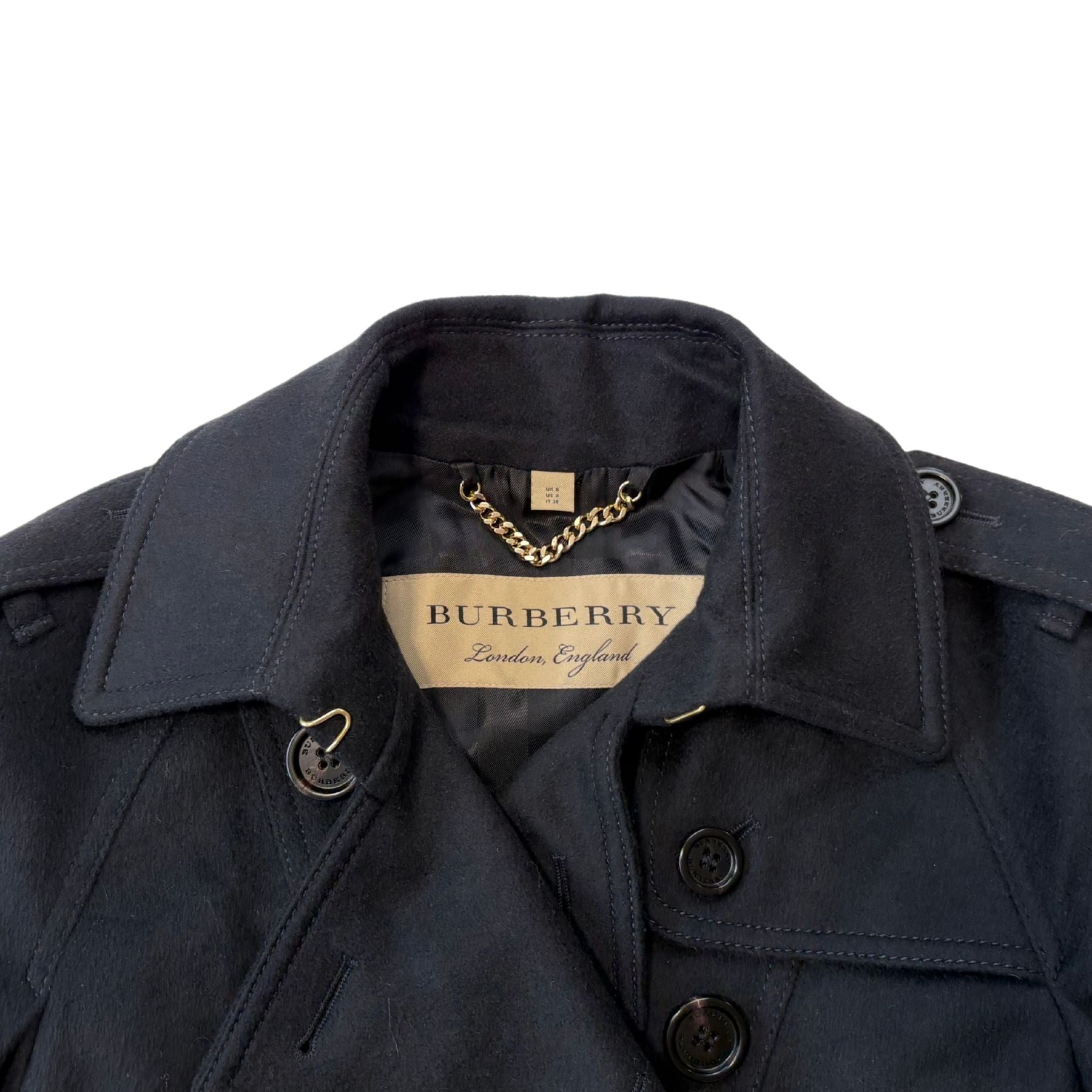 Burberry Cashmere Trench Coat - Women's 4