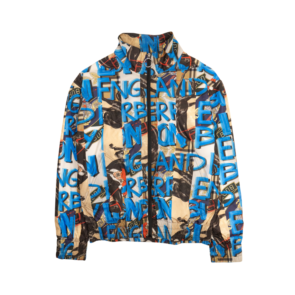Burberry 'Peckham' Mixed Print Windbreaker Jacket - Men's 48