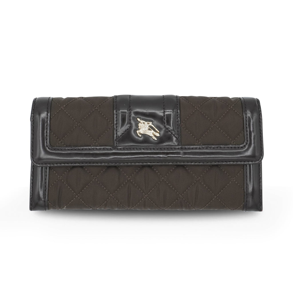 Burberry Quilted Nylon Long Wallet
