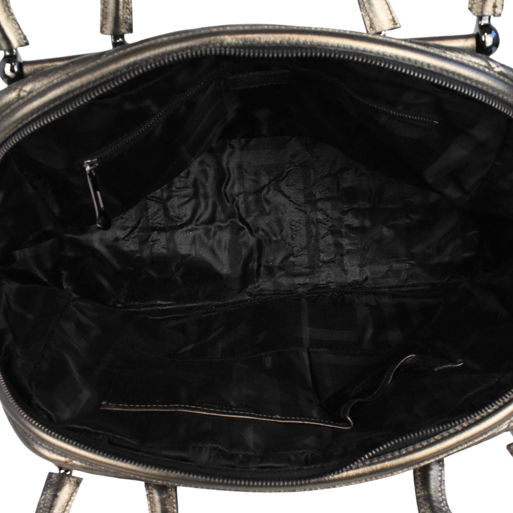 Burberry Metallic Bowler Bag