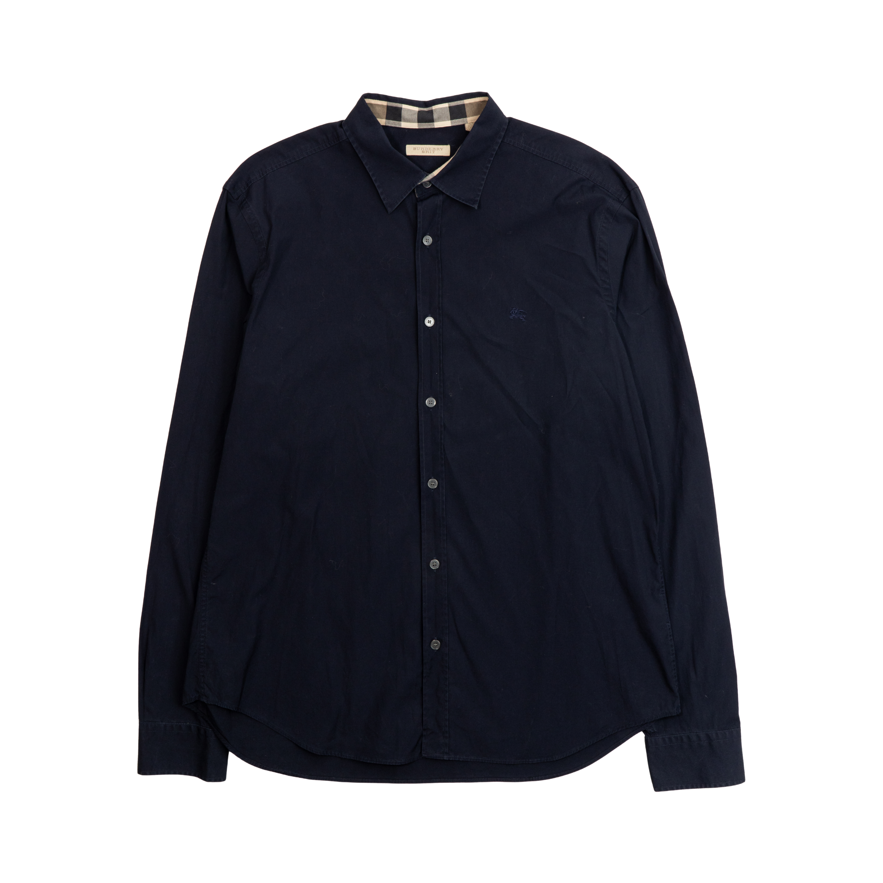 Burberry Brit Navy Button Down - Women's XL