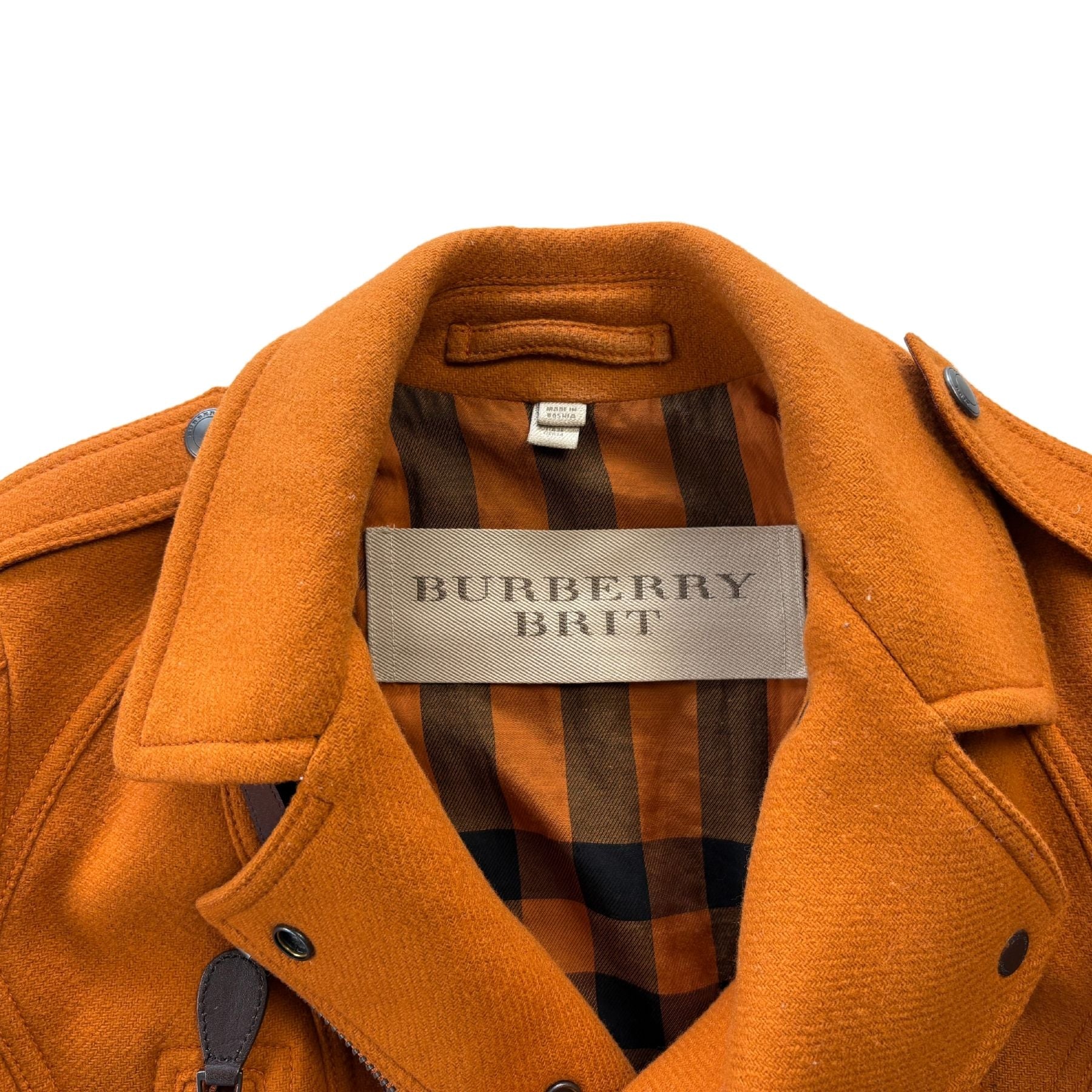 Burberry Brit Wool Biker Jacket - Women's 4