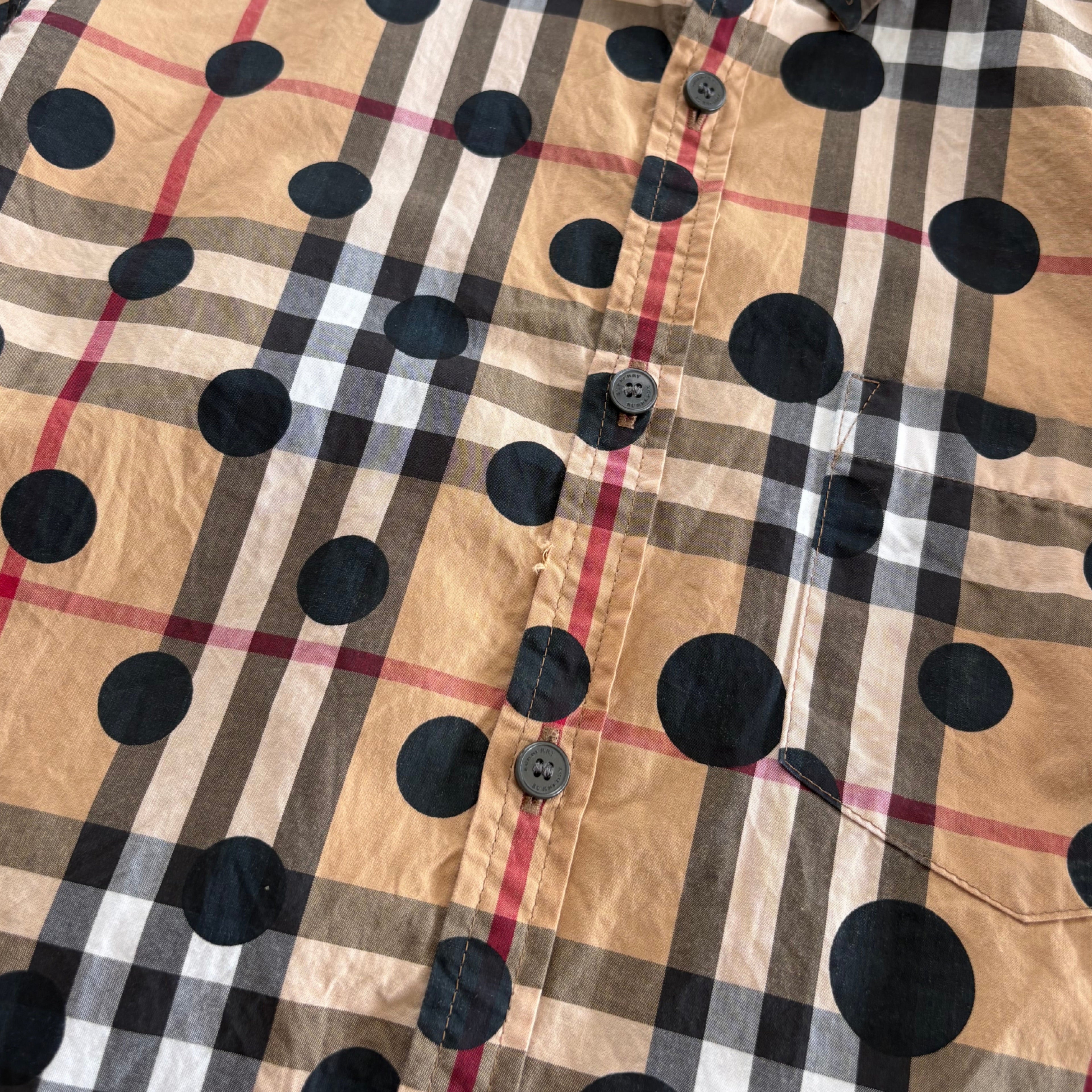 Burberry Polka Dot Check Shirt - Youth 12